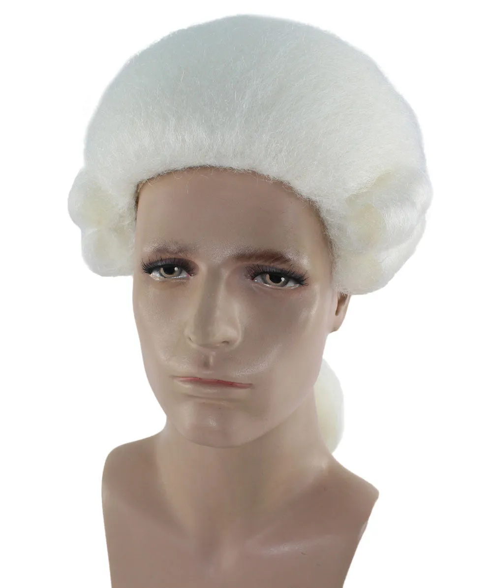 Colonial White Historical Wigs | Premium Breathable Capless Cap