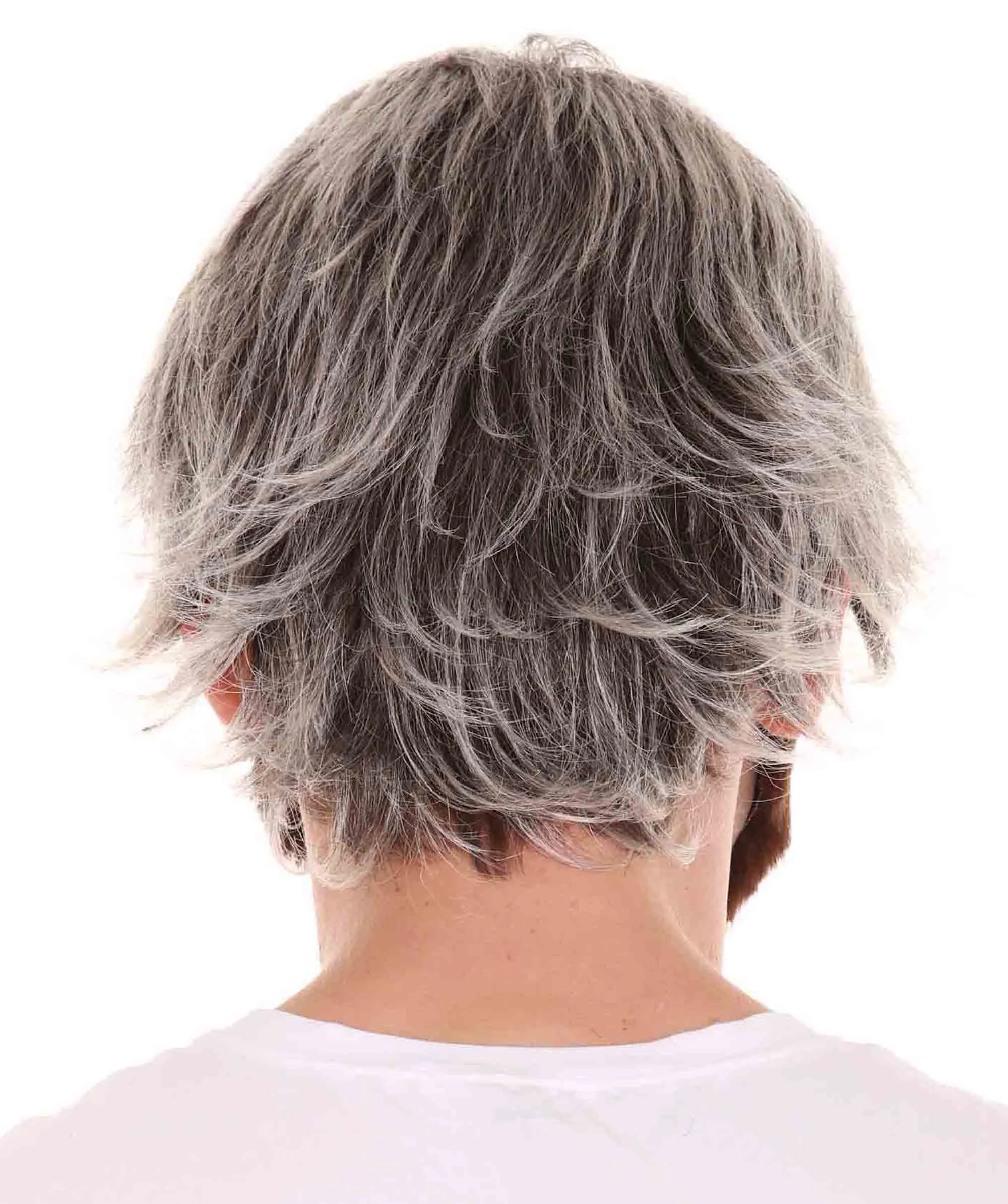 Comedian Wig with Full Beard Set | Mixed Color Celebrity Wigs | Premium Breathable Capless Cap
