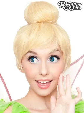 Deluxe Short Blonde Womens Tinkerbell Costume Wig