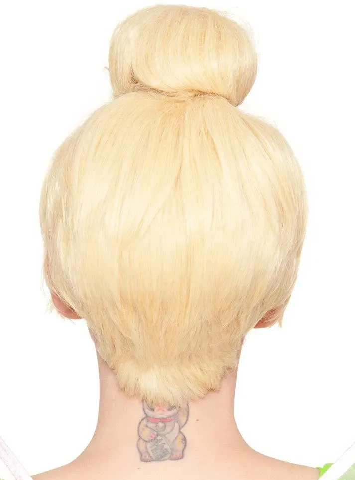 Deluxe Short Blonde Womens Tinkerbell Costume Wig