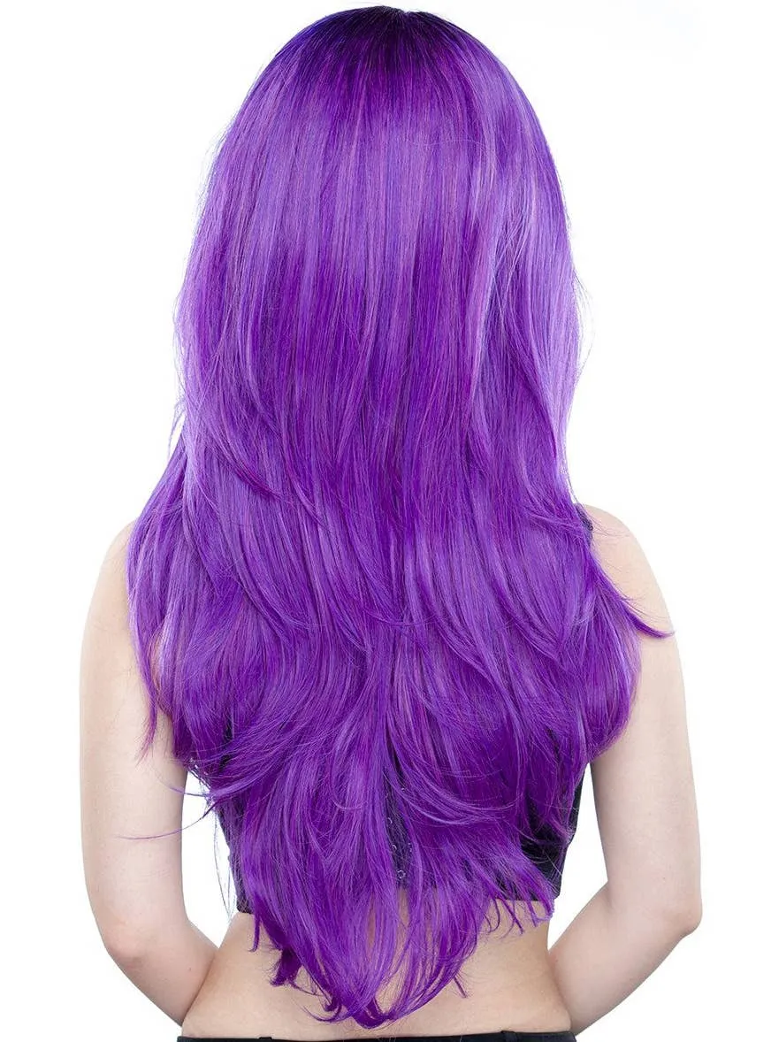 Deluxe Womens Uptown Girl Purple Heat Resistant Wig