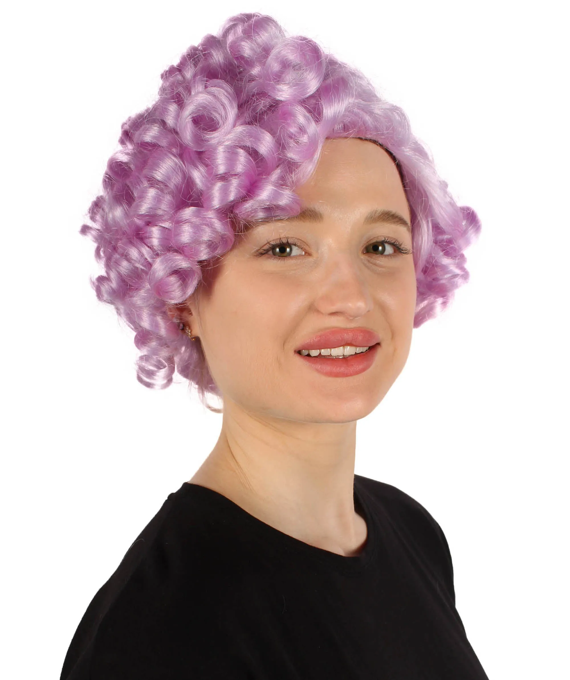Doll Curly Womens Wig Collection | Character Cosplay Halloween Wig | Premium Breathable Capless Cap | HPO