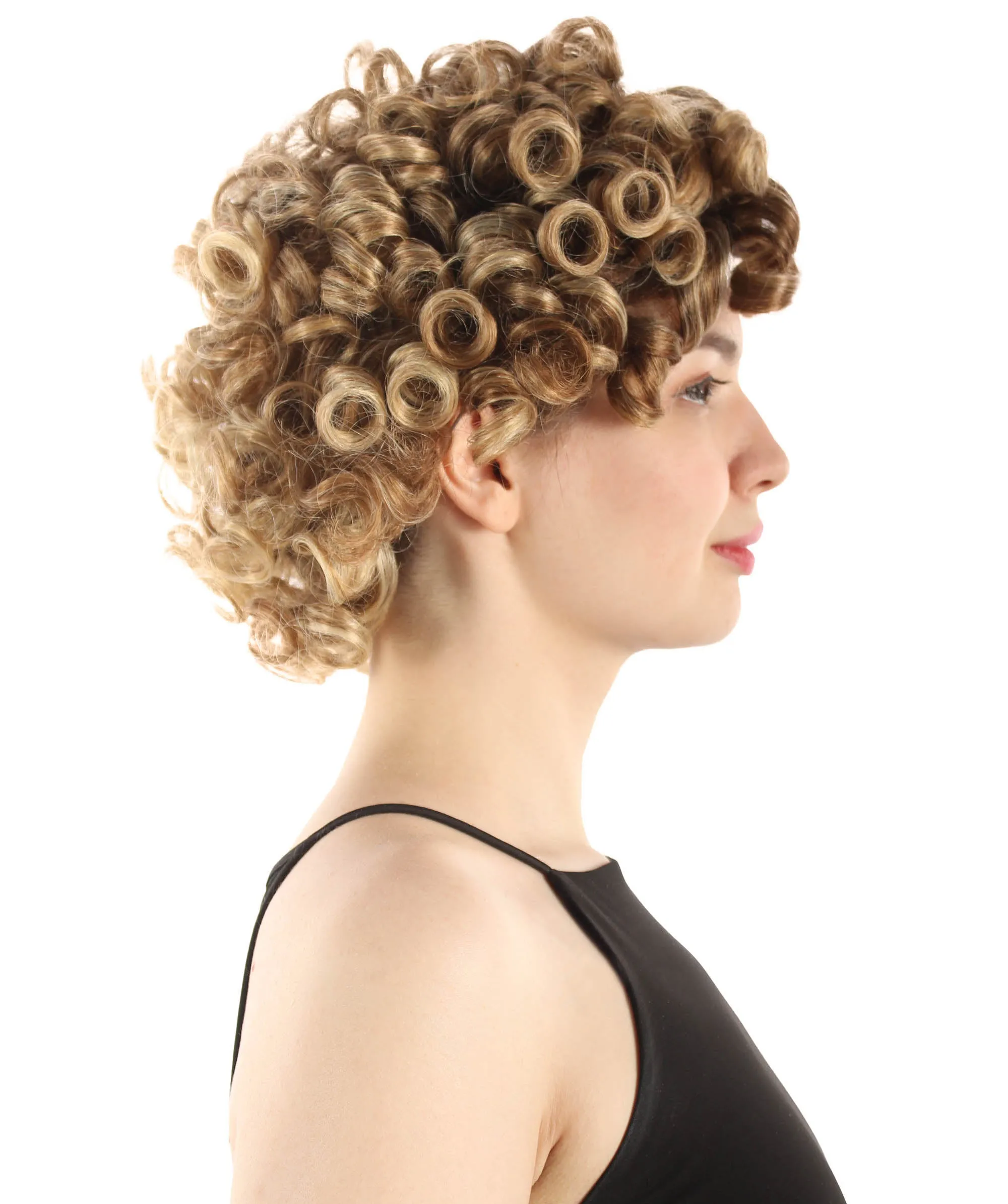 Doll Curly Womens Wig Collection | Character Cosplay Halloween Wig | Premium Breathable Capless Cap | HPO