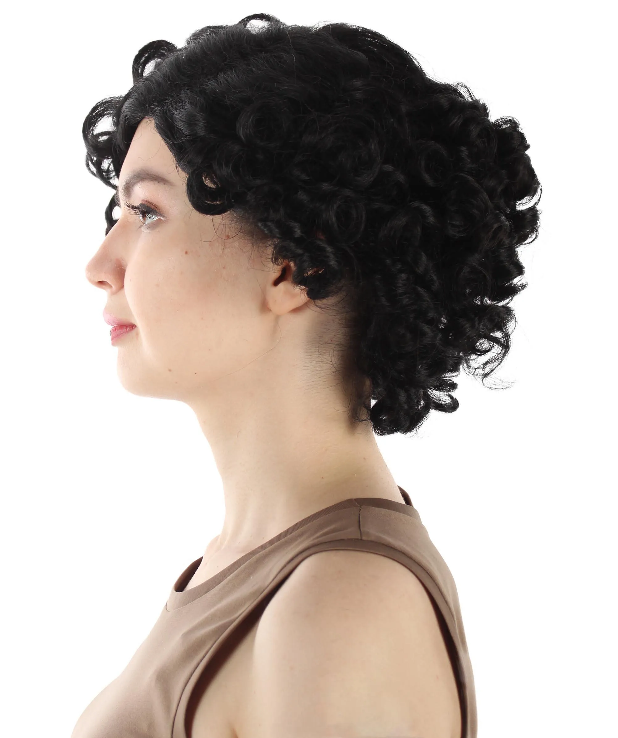 Doll Curly Womens Wig Collection | Character Cosplay Halloween Wig | Premium Breathable Capless Cap | HPO