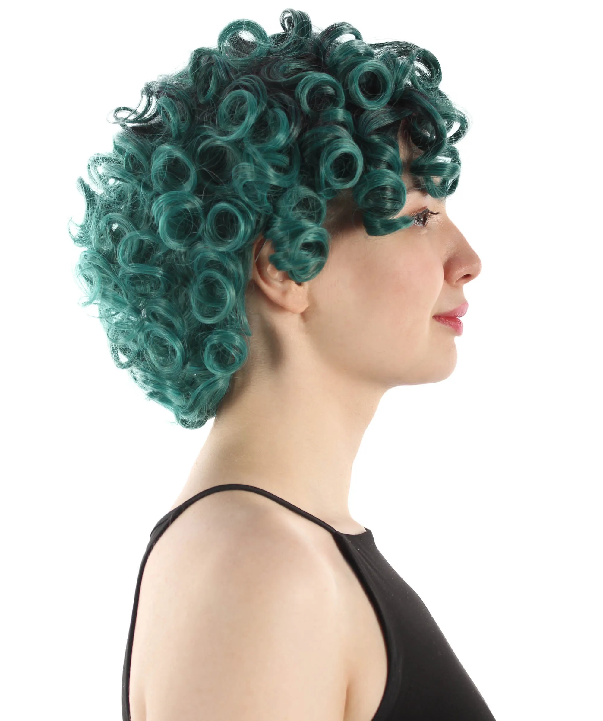 Doll Curly Womens Wig Collection | Character Cosplay Halloween Wig | Premium Breathable Capless Cap | HPO