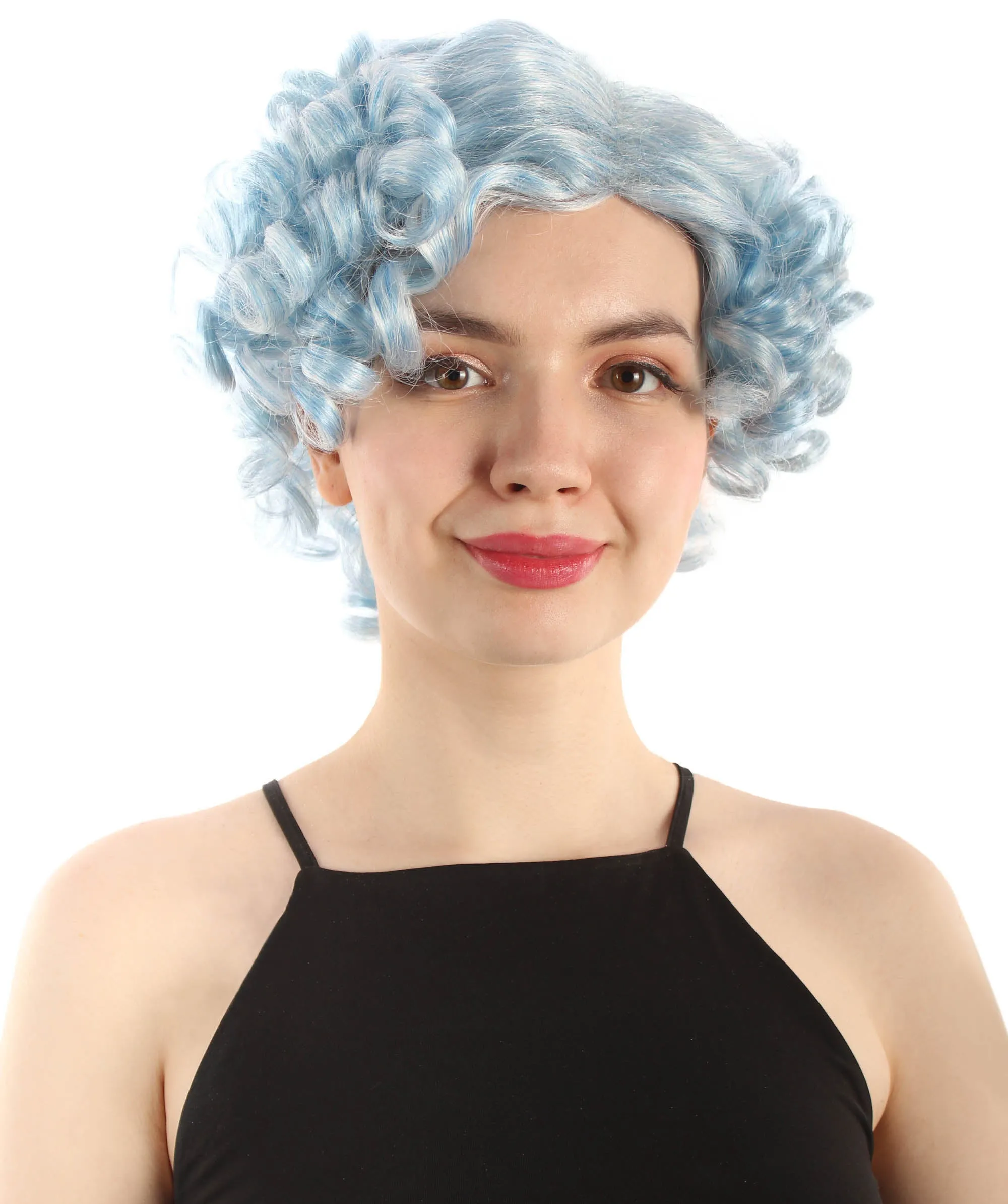 Doll Curly Womens Wig Collection | Character Cosplay Halloween Wig | Premium Breathable Capless Cap | HPO