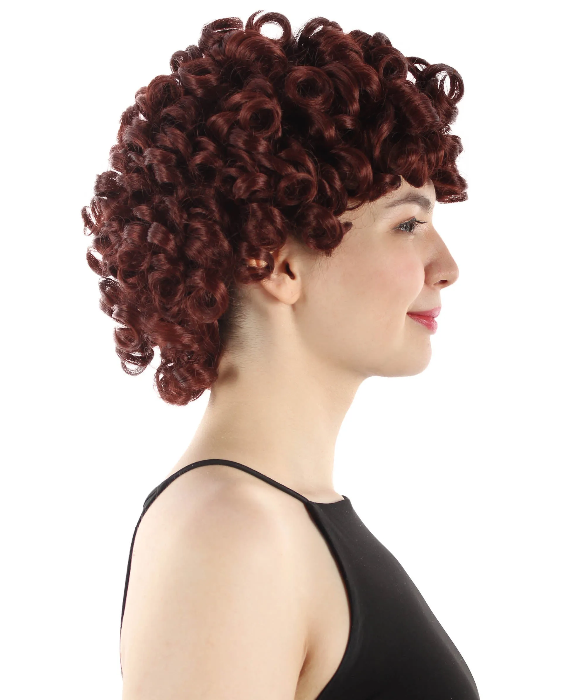 Doll Curly Womens Wig Collection | Character Cosplay Halloween Wig | Premium Breathable Capless Cap | HPO