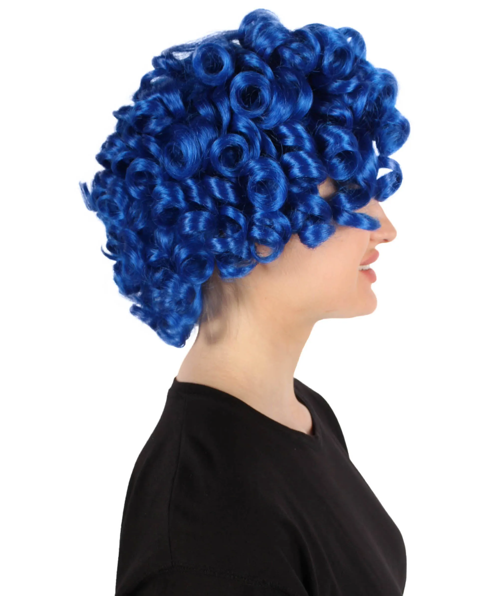 Doll Curly Womens Wig Collection | Character Cosplay Halloween Wig | Premium Breathable Capless Cap | HPO