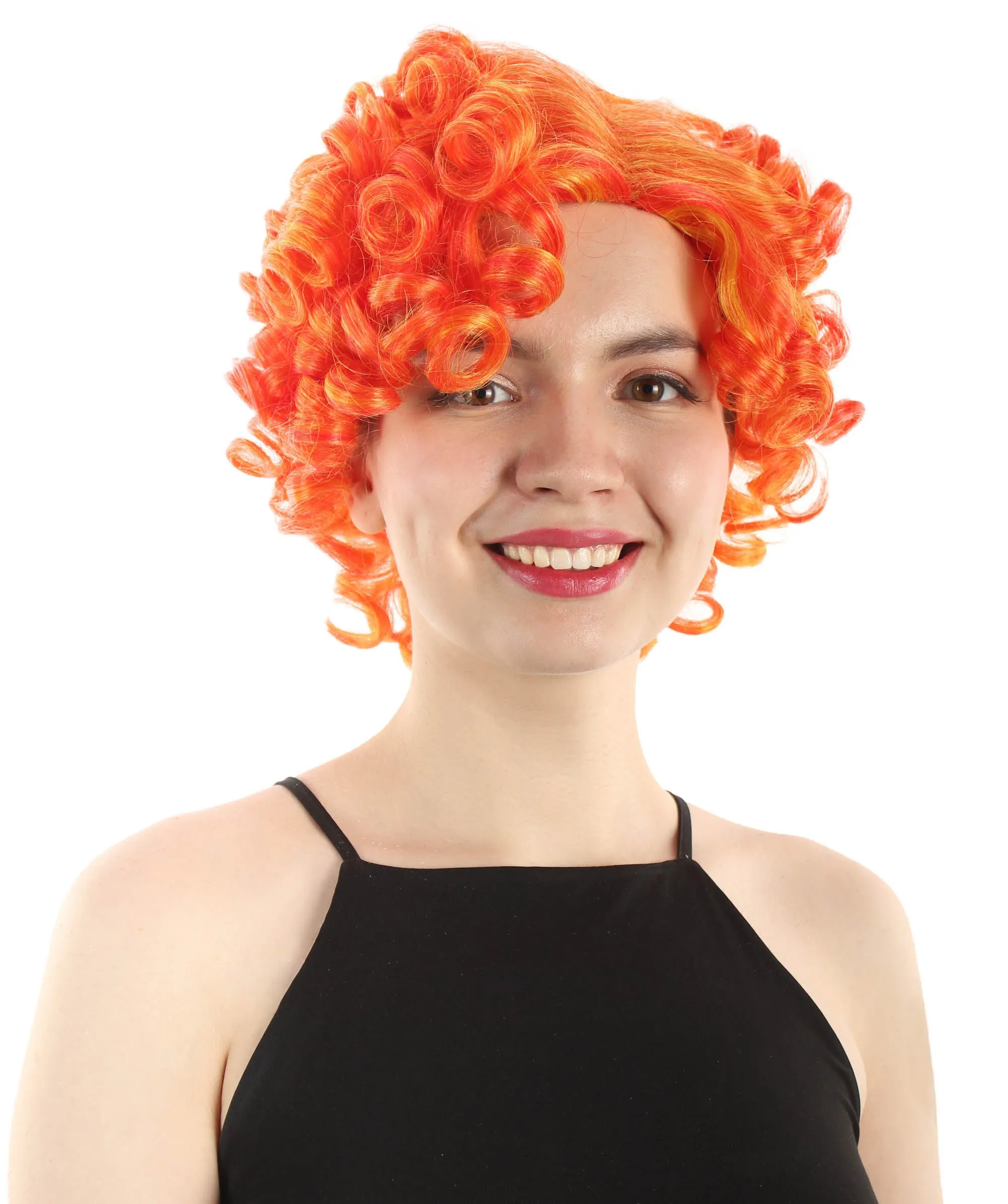 Doll Curly Womens Wig Collection | Character Cosplay Halloween Wig | Premium Breathable Capless Cap | HPO