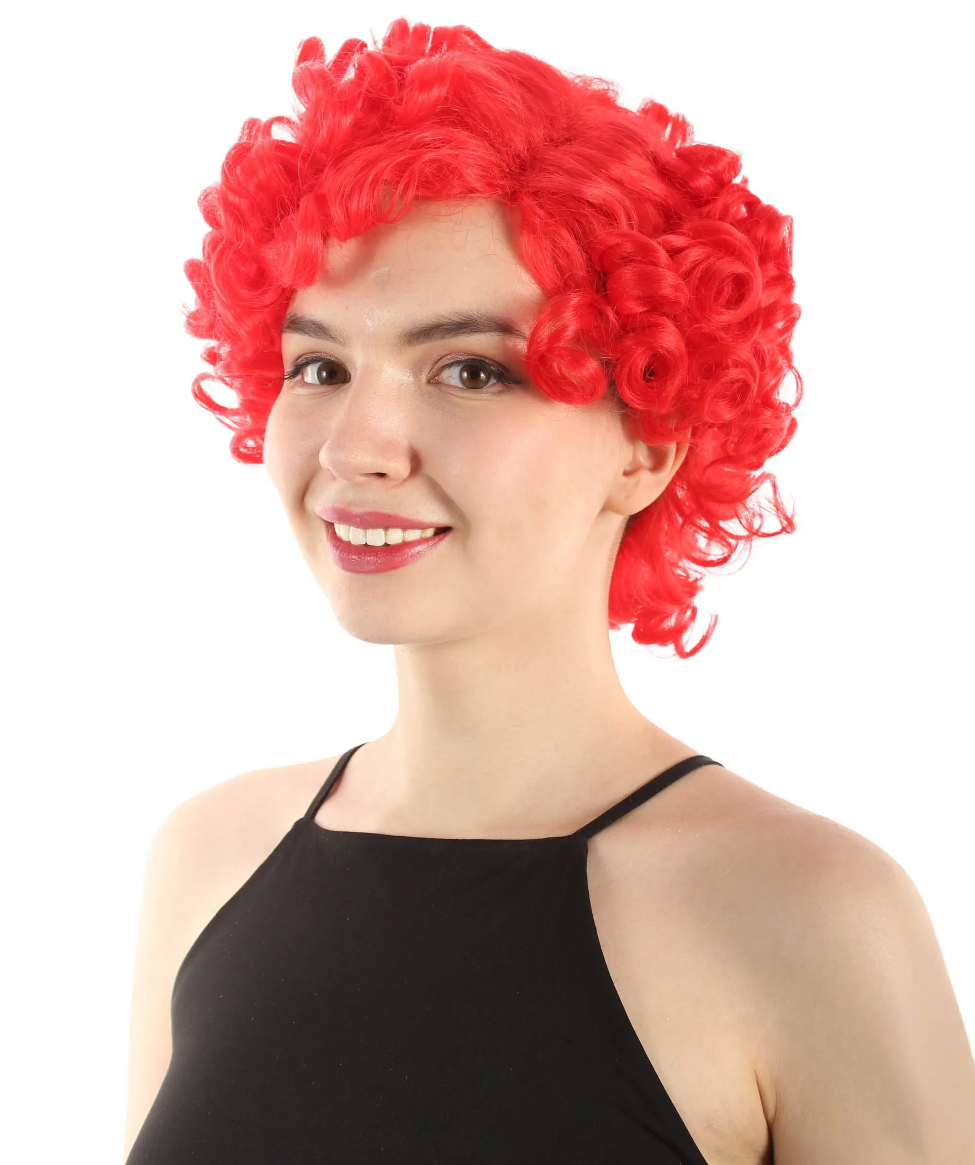 Doll Curly Womens Wig Collection | Character Cosplay Halloween Wig | Premium Breathable Capless Cap | HPO