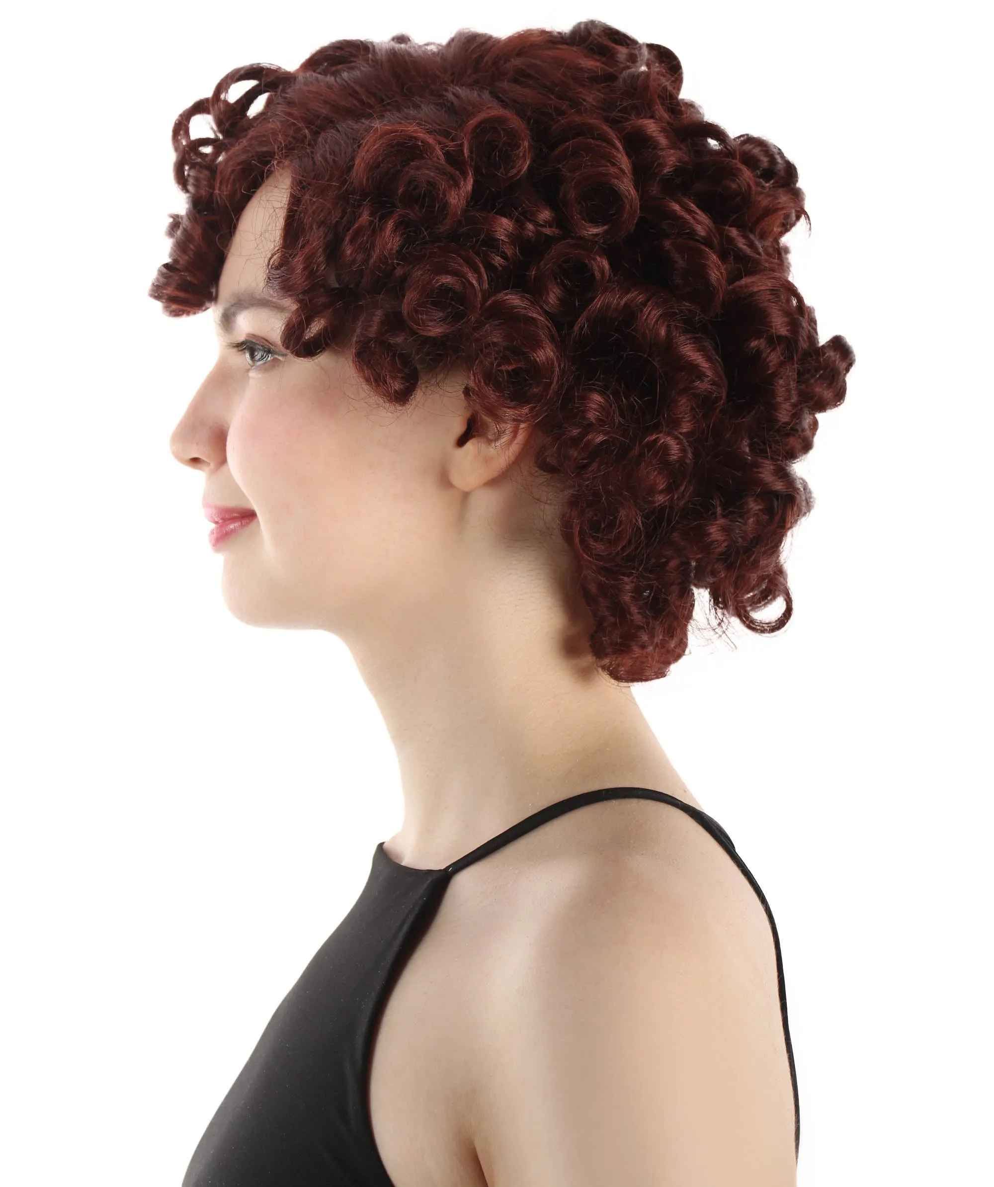 Doll Curly Womens Wig Collection | Character Cosplay Halloween Wig | Premium Breathable Capless Cap | HPO