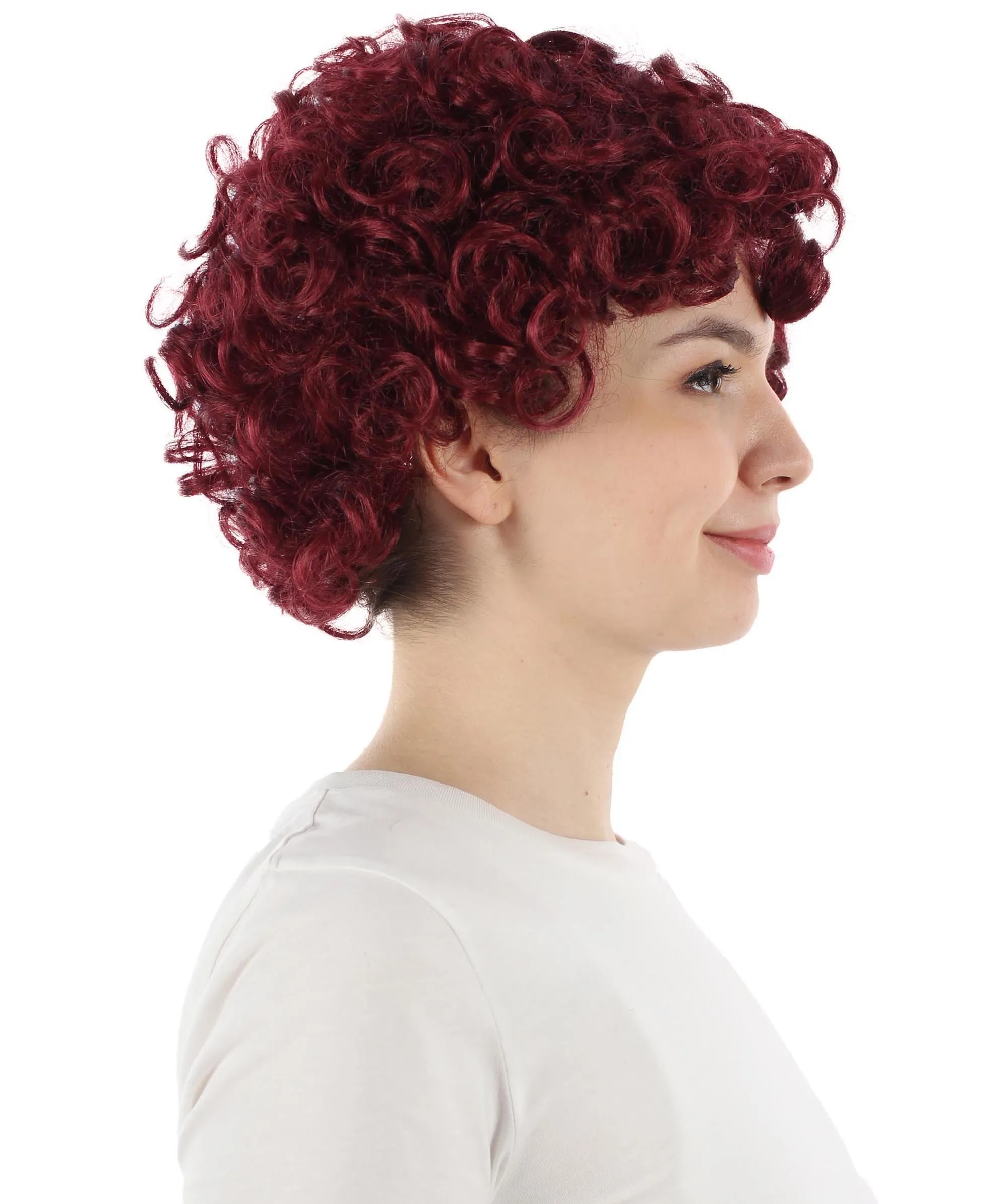 Doll Curly Womens Wig Collection | Character Cosplay Halloween Wig | Premium Breathable Capless Cap | HPO