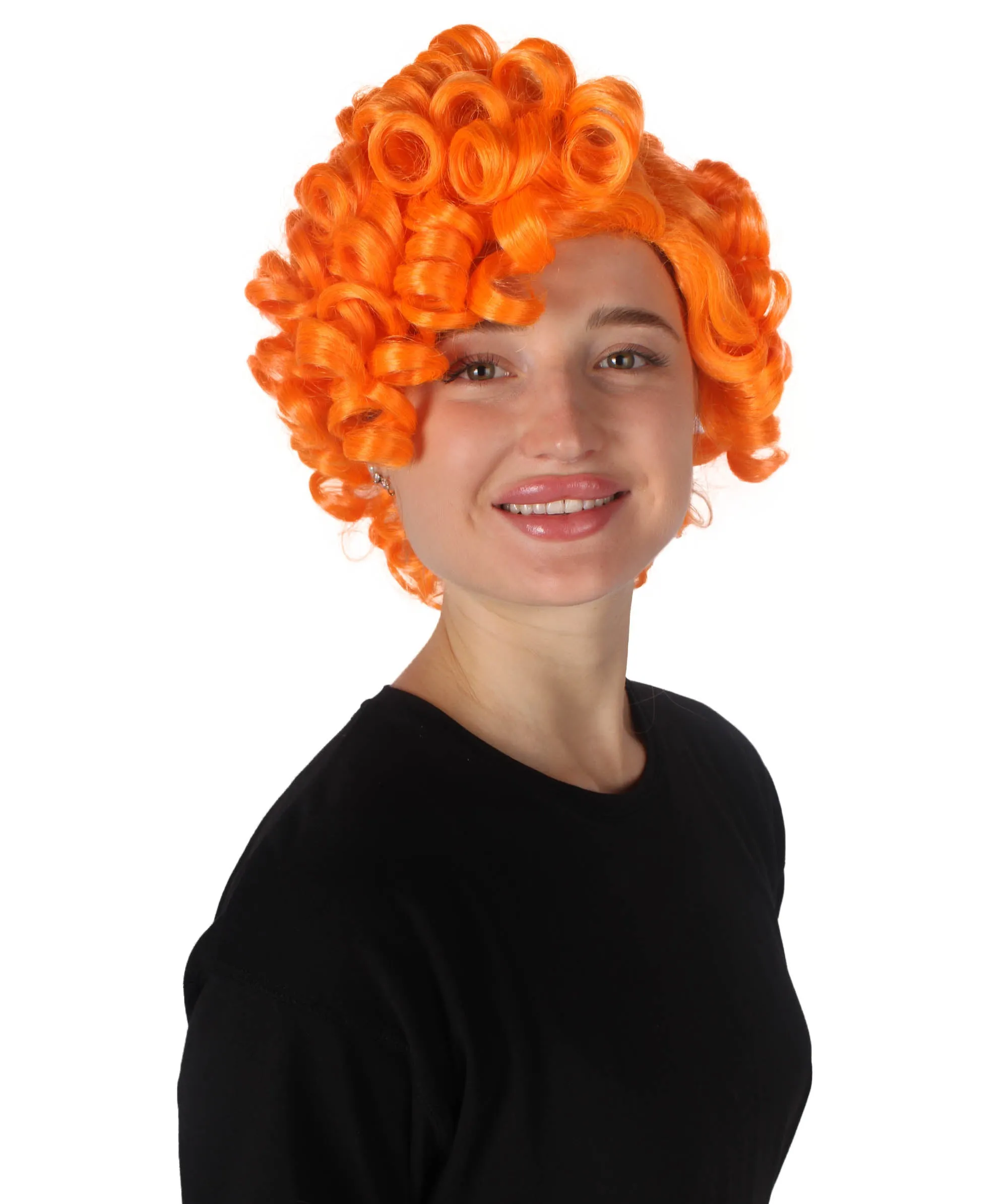 Doll Curly Womens Wig Collection | Character Cosplay Halloween Wig | Premium Breathable Capless Cap | HPO