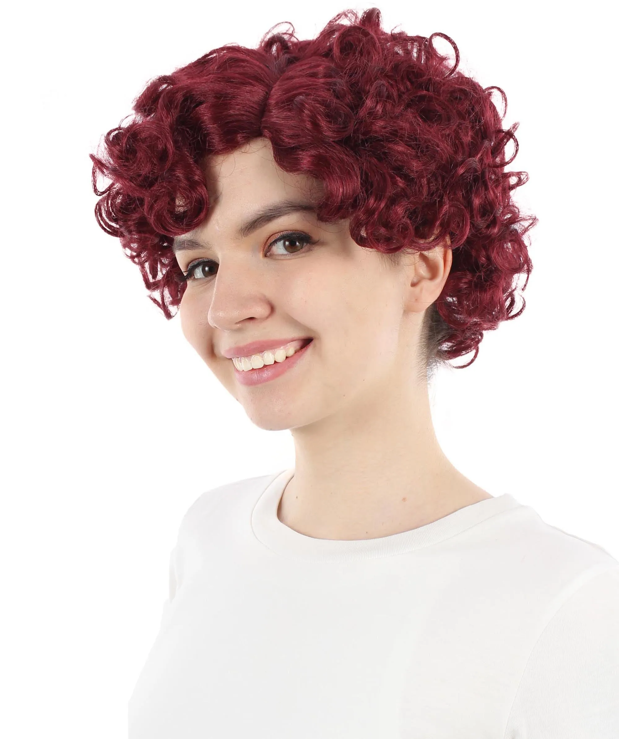 Doll Curly Womens Wig Collection | Character Cosplay Halloween Wig | Premium Breathable Capless Cap | HPO
