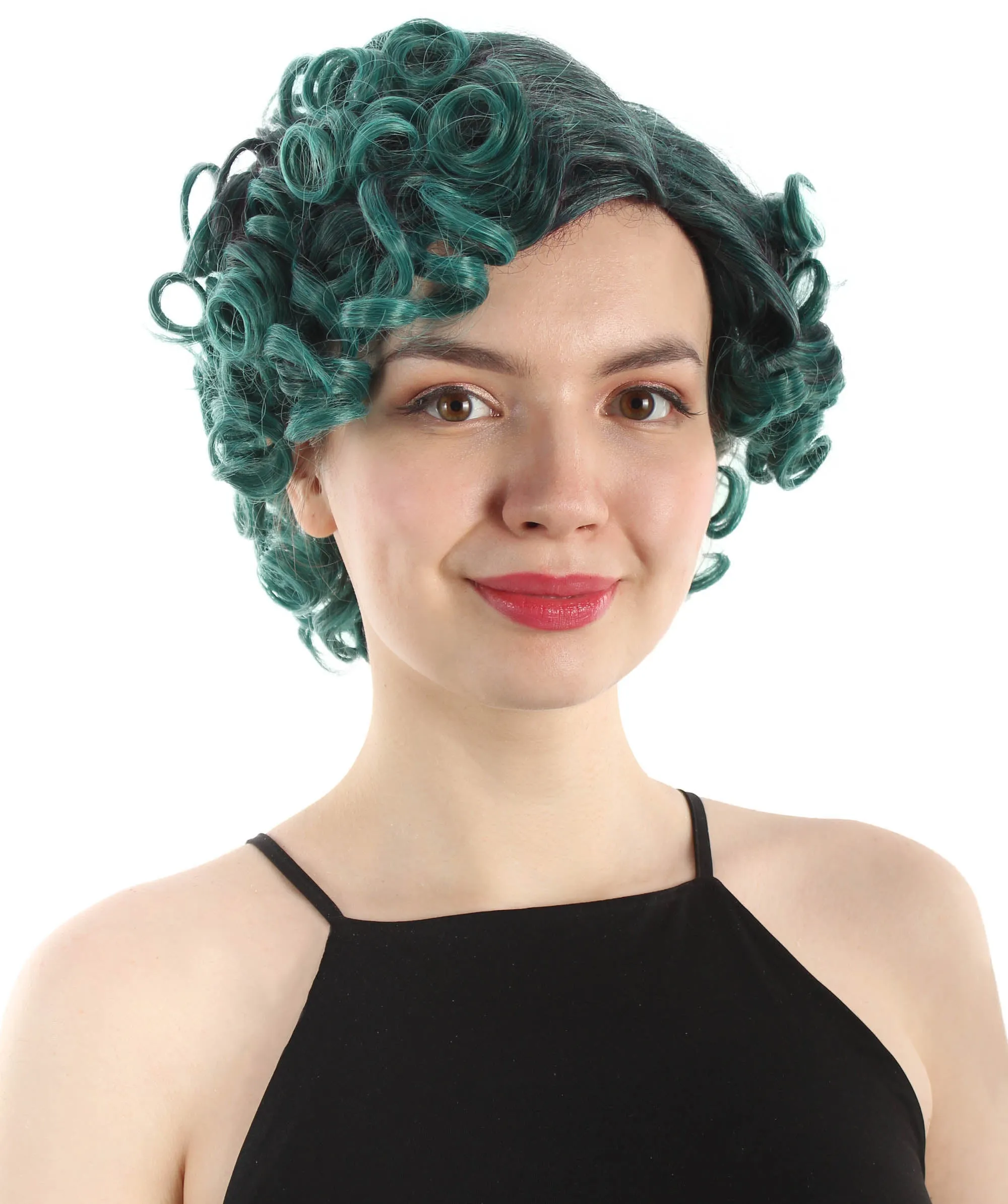 Doll Curly Womens Wig Collection | Character Cosplay Halloween Wig | Premium Breathable Capless Cap | HPO