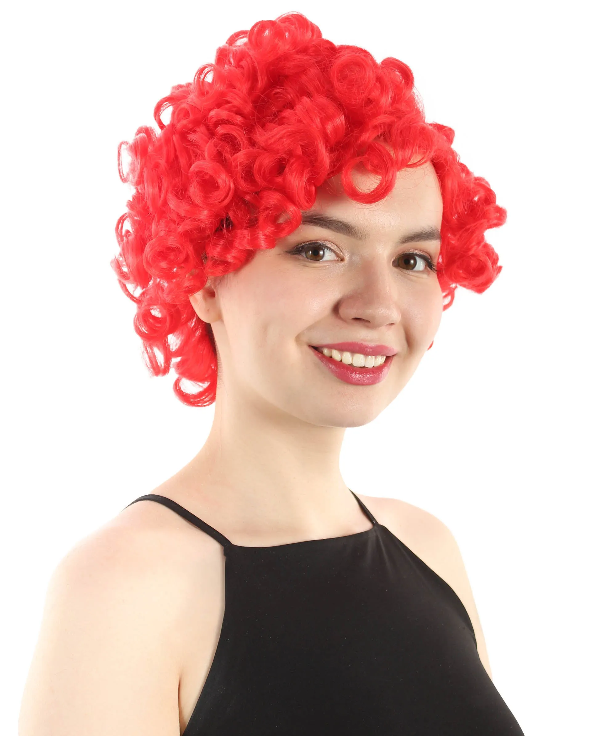 Doll Curly Womens Wig Collection | Character Cosplay Halloween Wig | Premium Breathable Capless Cap | HPO