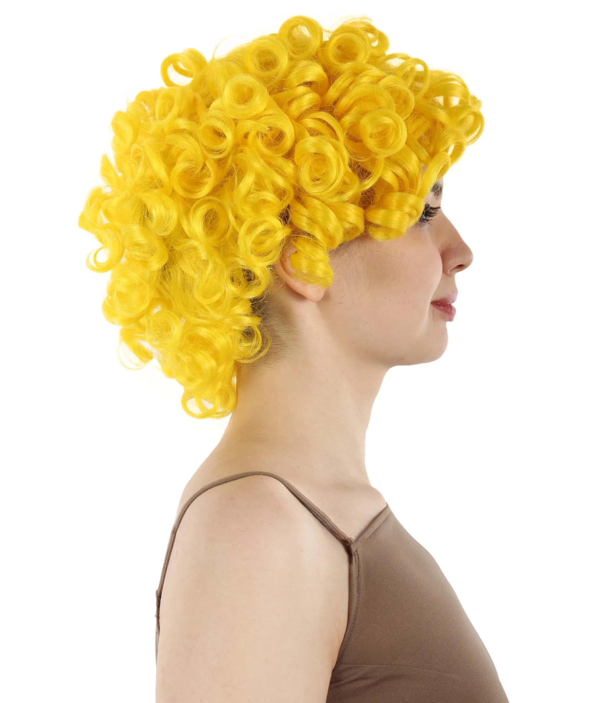 Doll Curly Womens Wig Collection | Character Cosplay Halloween Wig | Premium Breathable Capless Cap | HPO