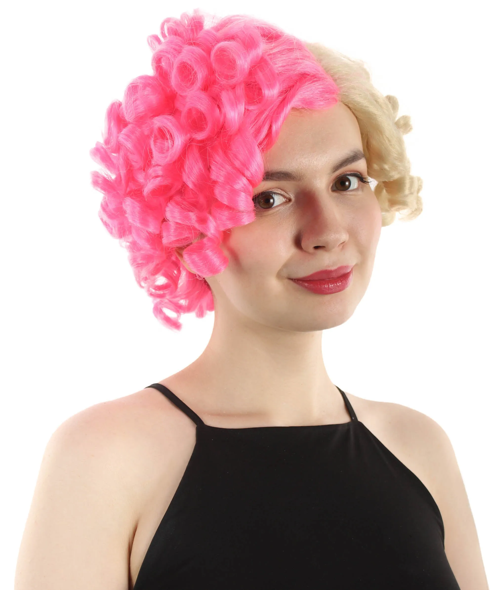 Doll Curly Womens Wig Collection | Character Cosplay Halloween Wig | Premium Breathable Capless Cap | HPO