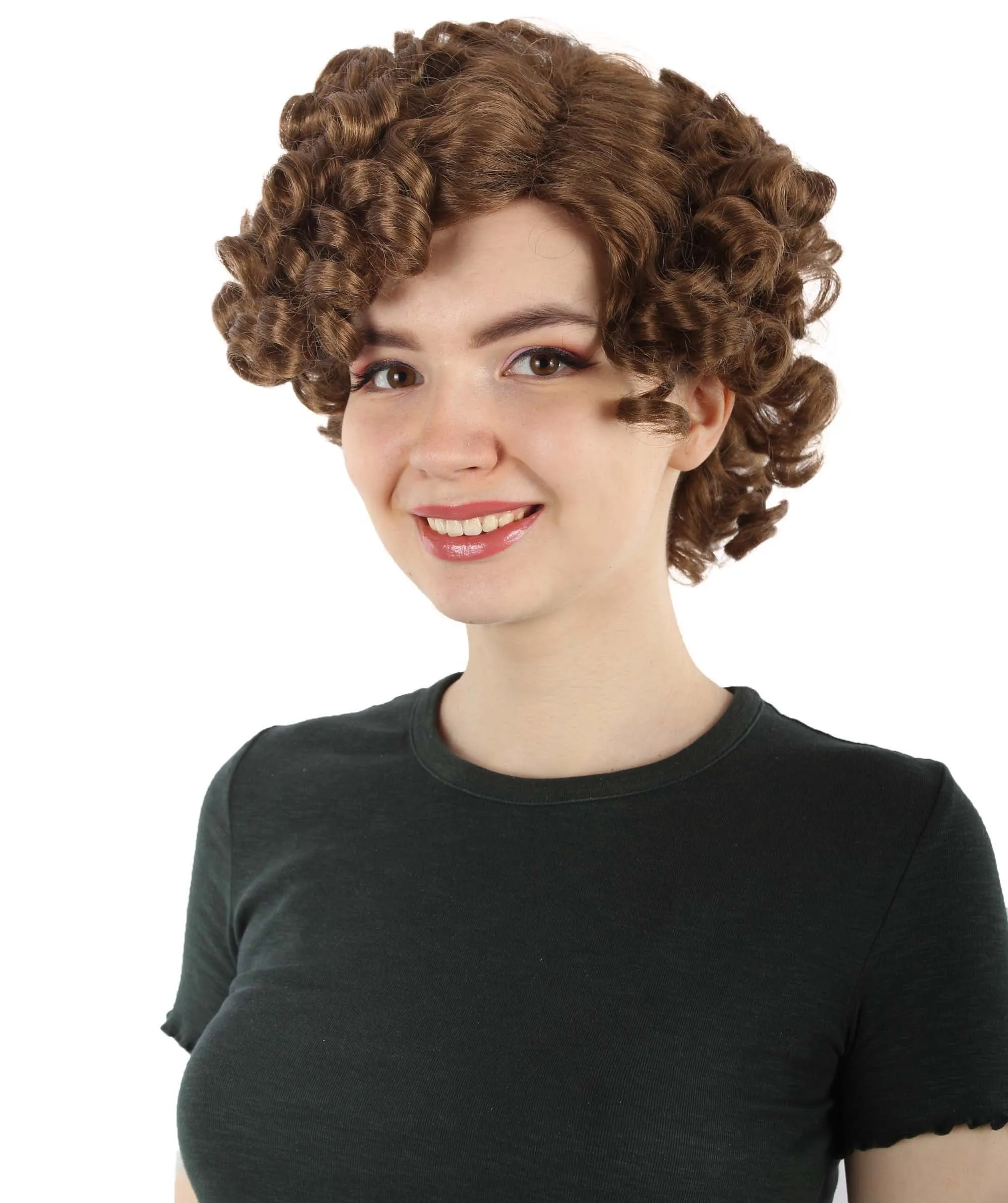 Doll Curly Womens Wig Collection | Character Cosplay Halloween Wig | Premium Breathable Capless Cap | HPO