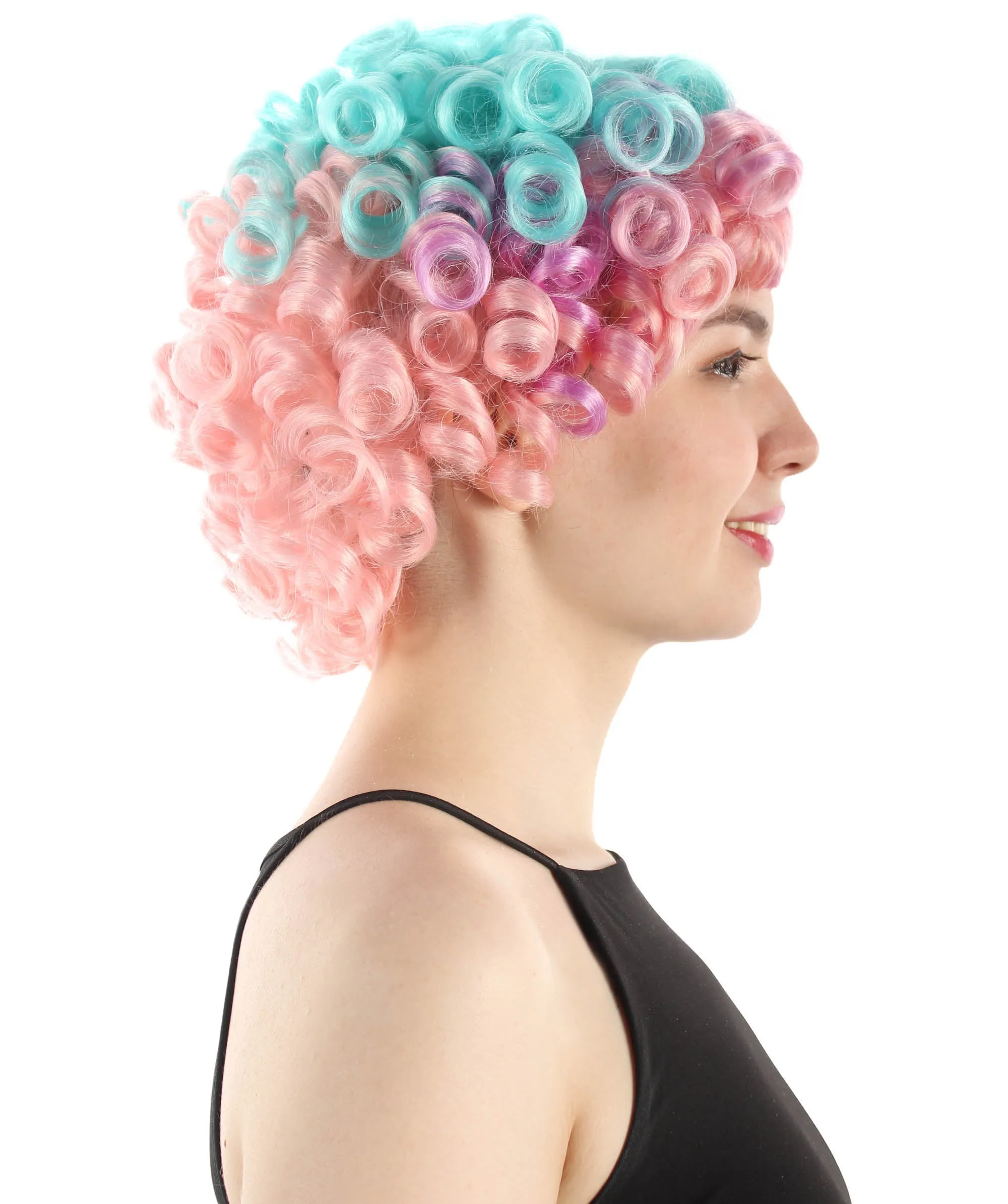 Doll Curly Womens Wig Collection | Character Cosplay Halloween Wig | Premium Breathable Capless Cap | HPO