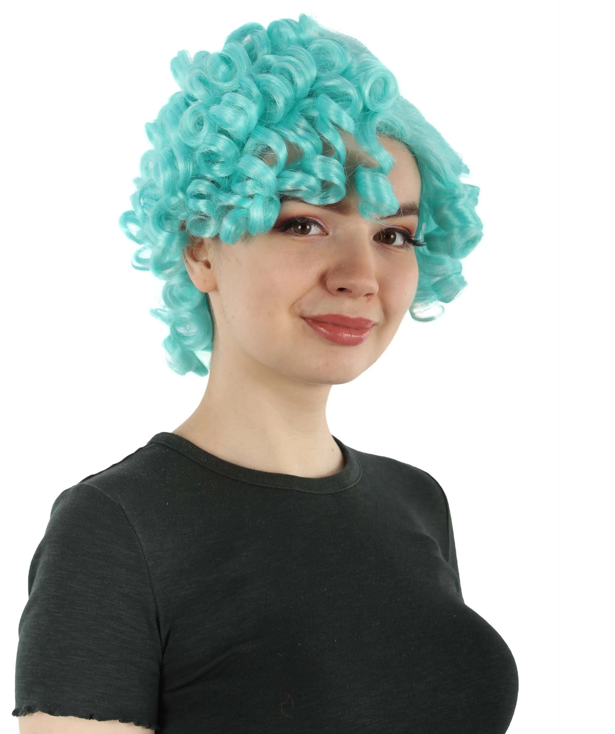 Doll Curly Womens Wig Collection | Character Cosplay Halloween Wig | Premium Breathable Capless Cap | HPO