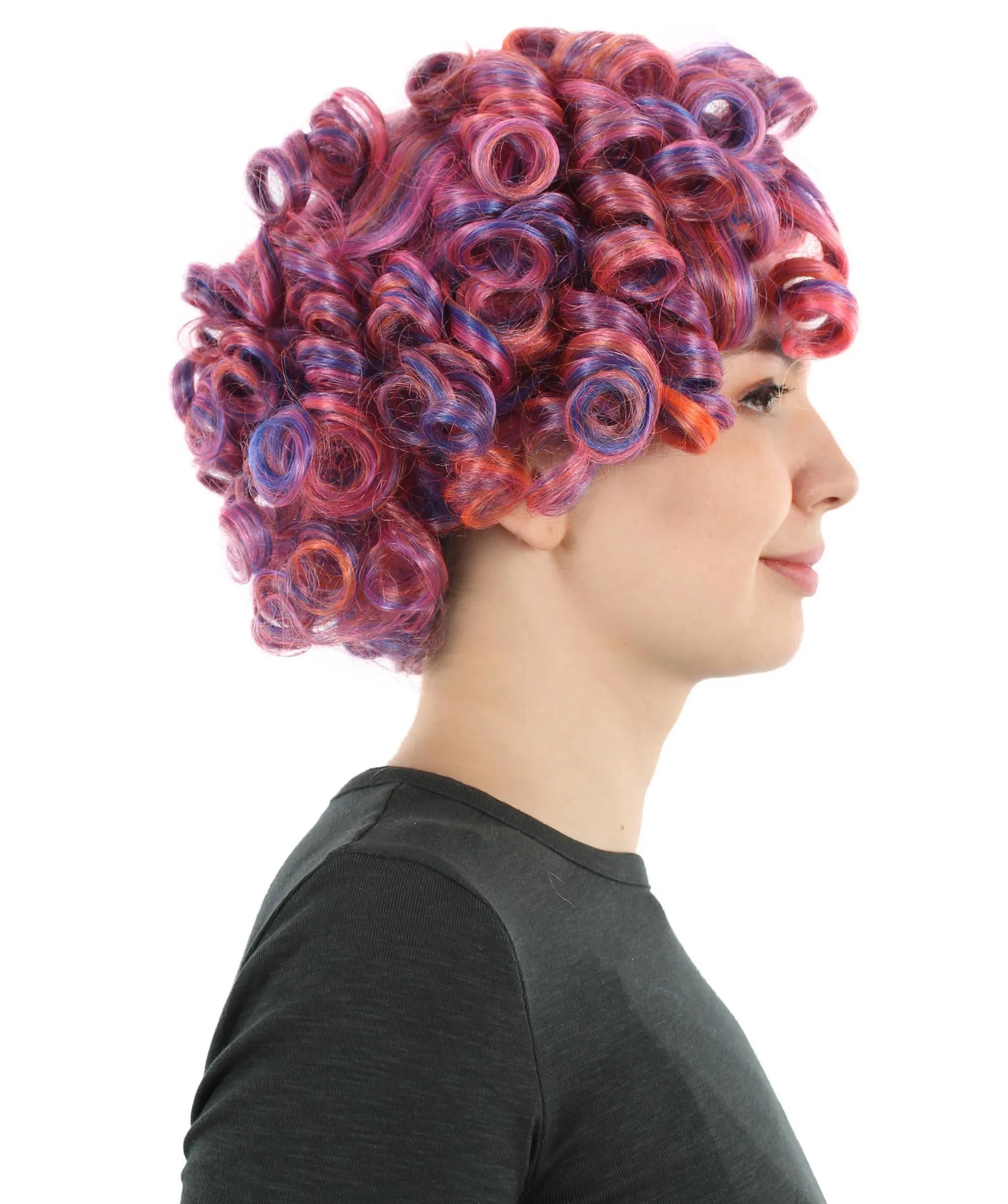Doll Curly Womens Wig Collection | Character Cosplay Halloween Wig | Premium Breathable Capless Cap | HPO