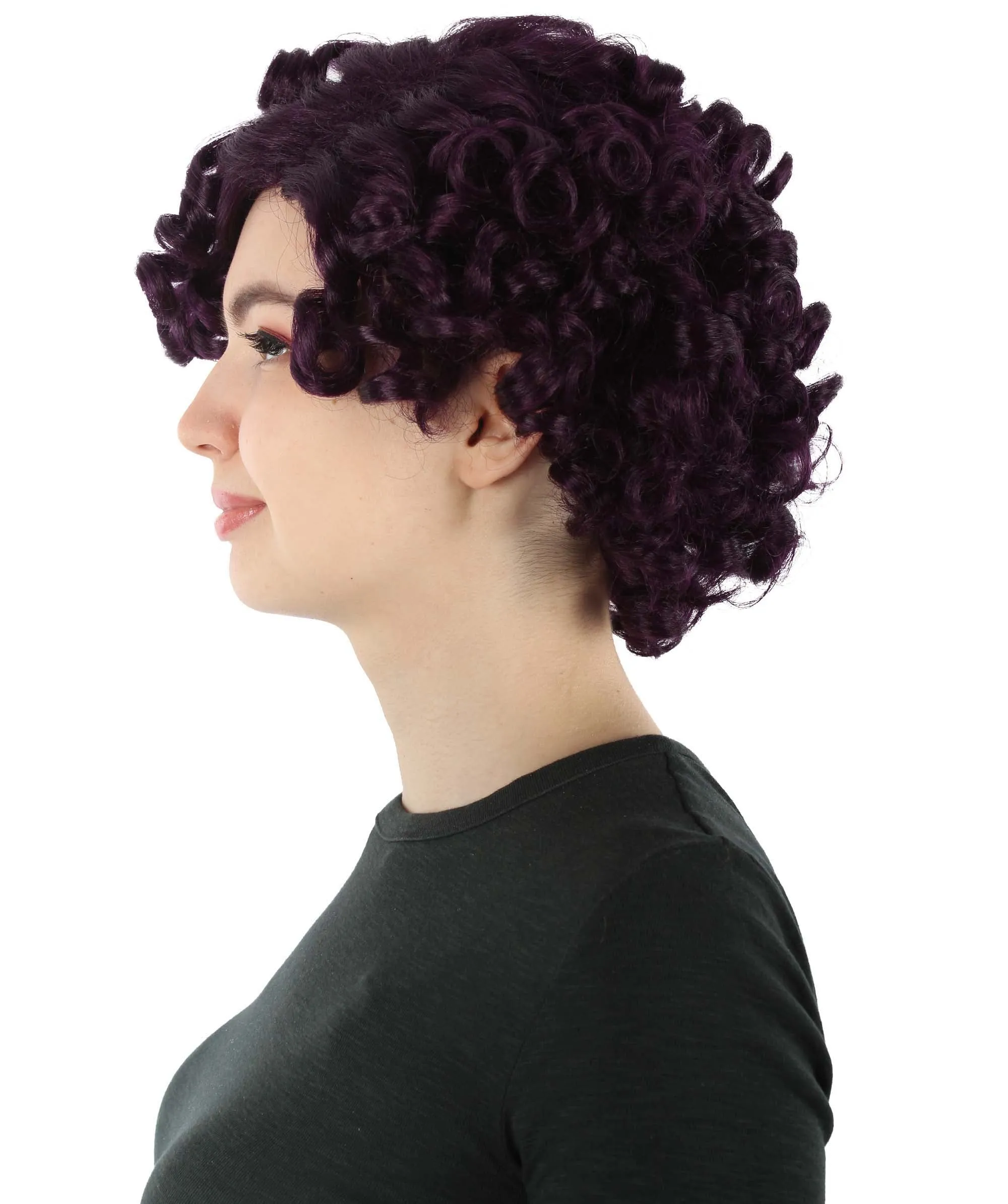 Doll Curly Womens Wig Collection | Character Cosplay Halloween Wig | Premium Breathable Capless Cap | HPO