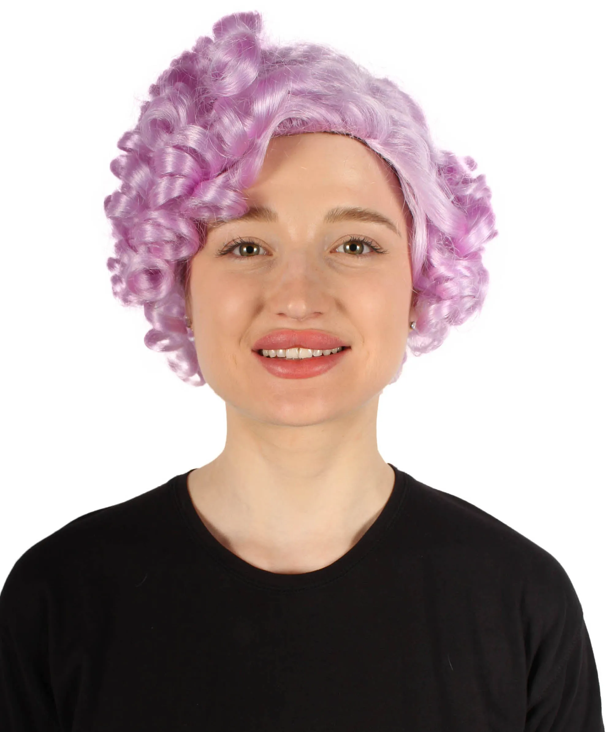Doll Curly Womens Wig Collection | Character Cosplay Halloween Wig | Premium Breathable Capless Cap | HPO