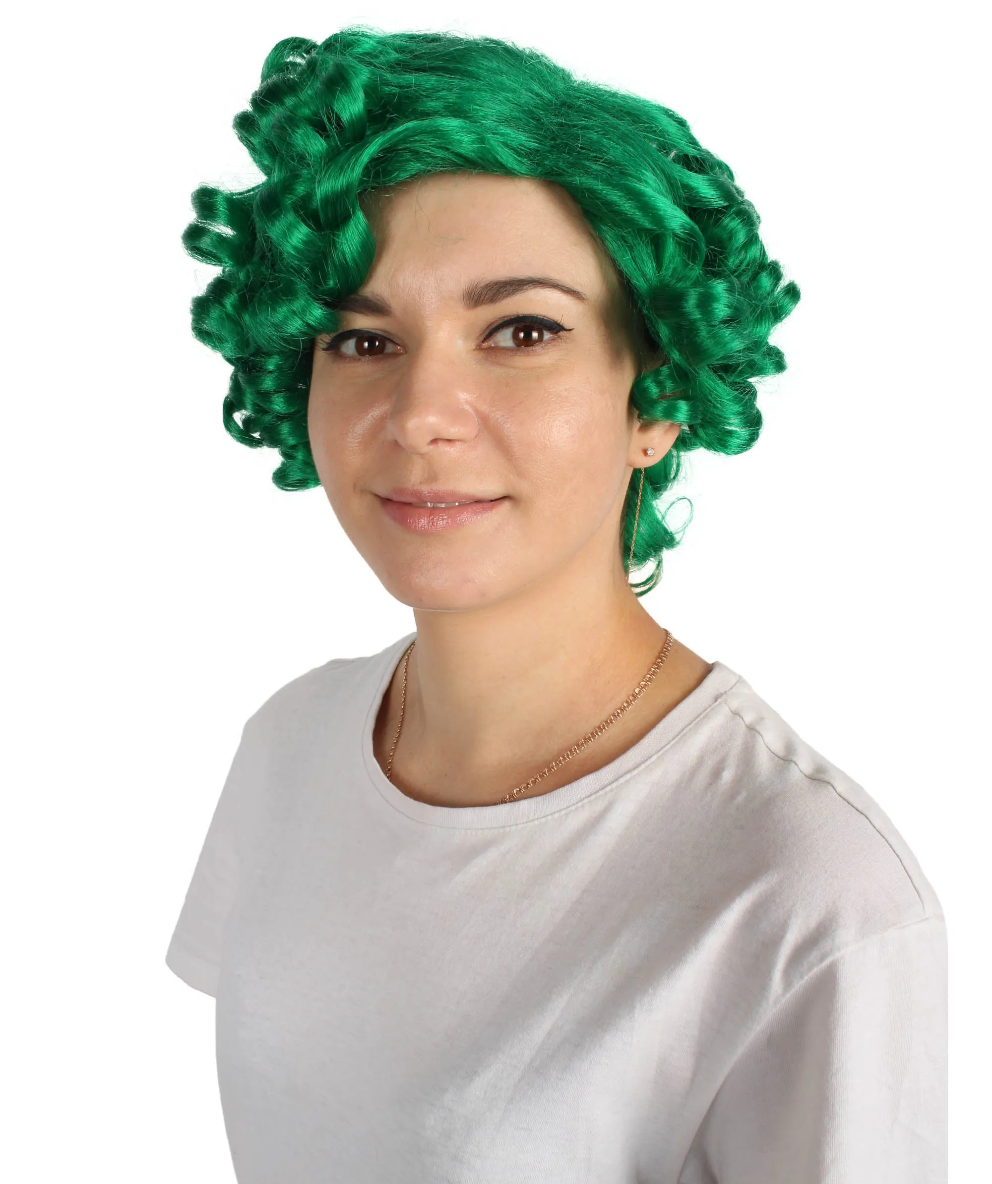 Doll Curly Womens Wig Collection | Character Cosplay Halloween Wig | Premium Breathable Capless Cap | HPO