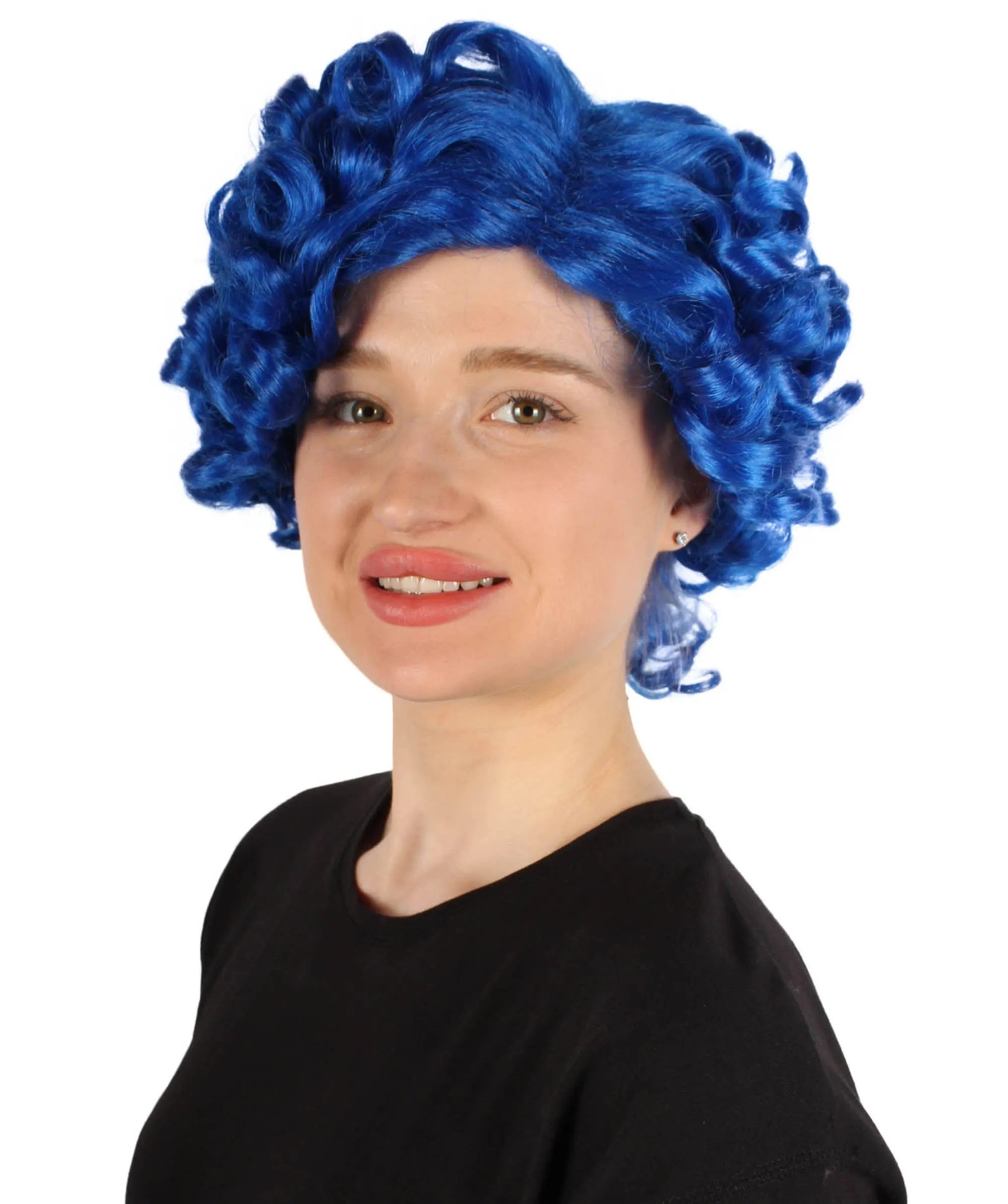 Doll Curly Womens Wig Collection | Character Cosplay Halloween Wig | Premium Breathable Capless Cap | HPO