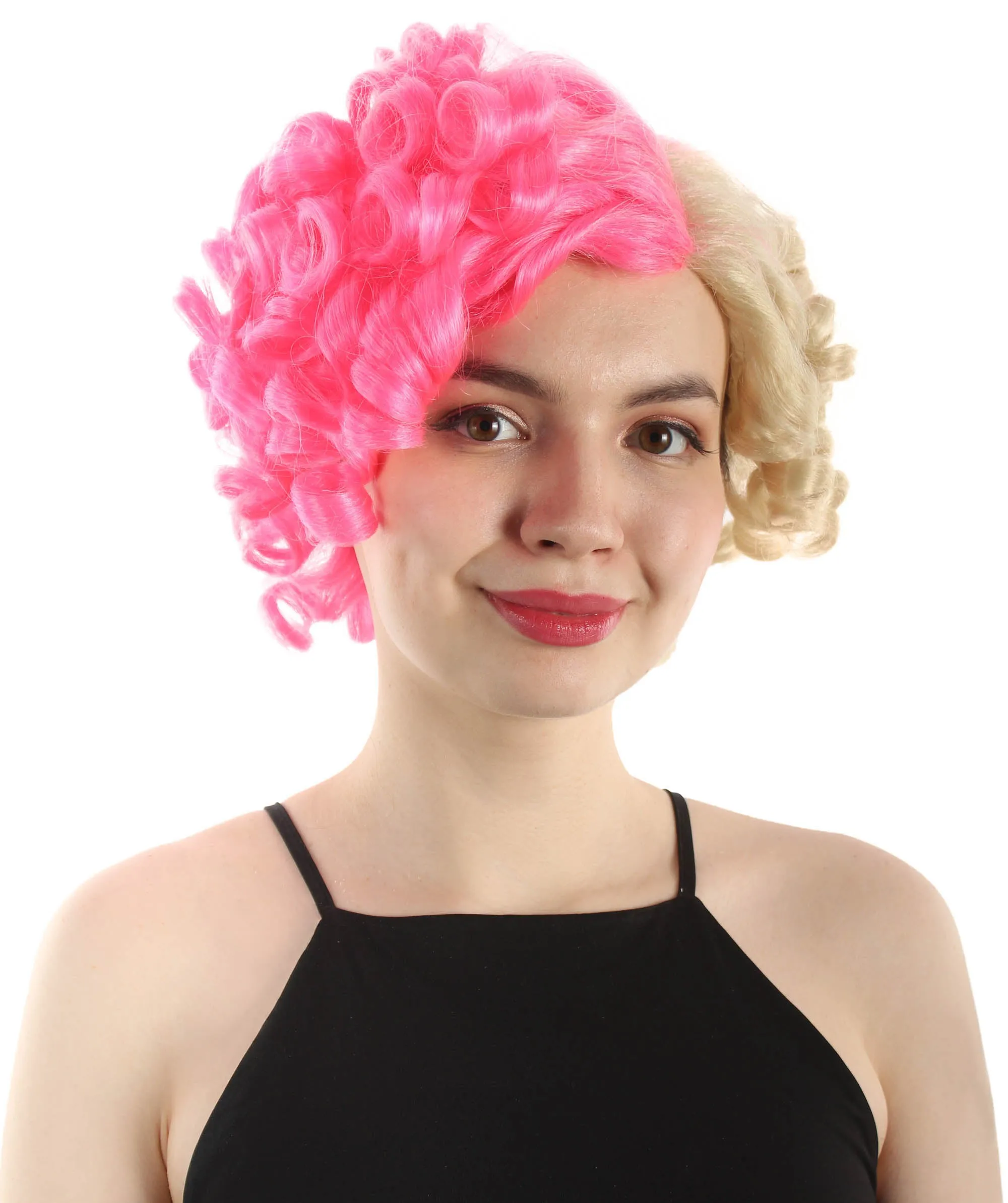 Doll Curly Womens Wig Collection | Character Cosplay Halloween Wig | Premium Breathable Capless Cap | HPO