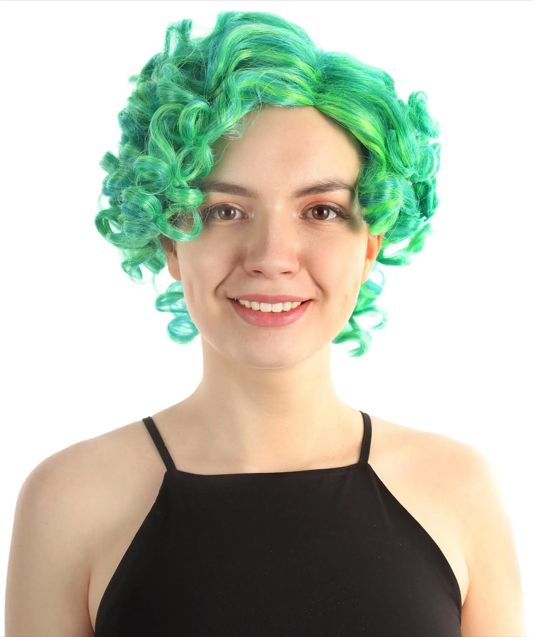 Doll Curly Womens Wig Collection | Character Cosplay Halloween Wig | Premium Breathable Capless Cap | HPO