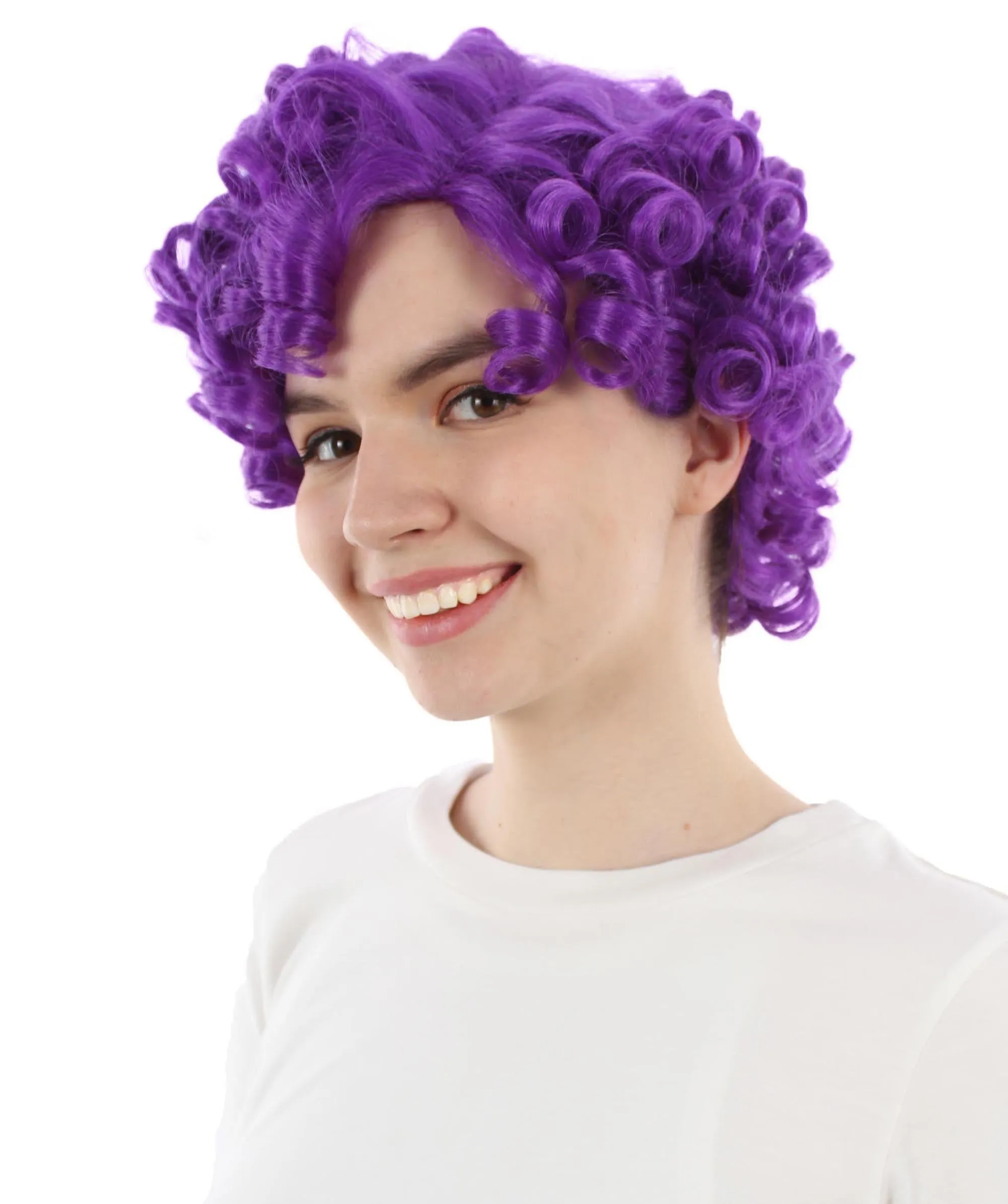 Doll Curly Womens Wig Collection | Character Cosplay Halloween Wig | Premium Breathable Capless Cap | HPO