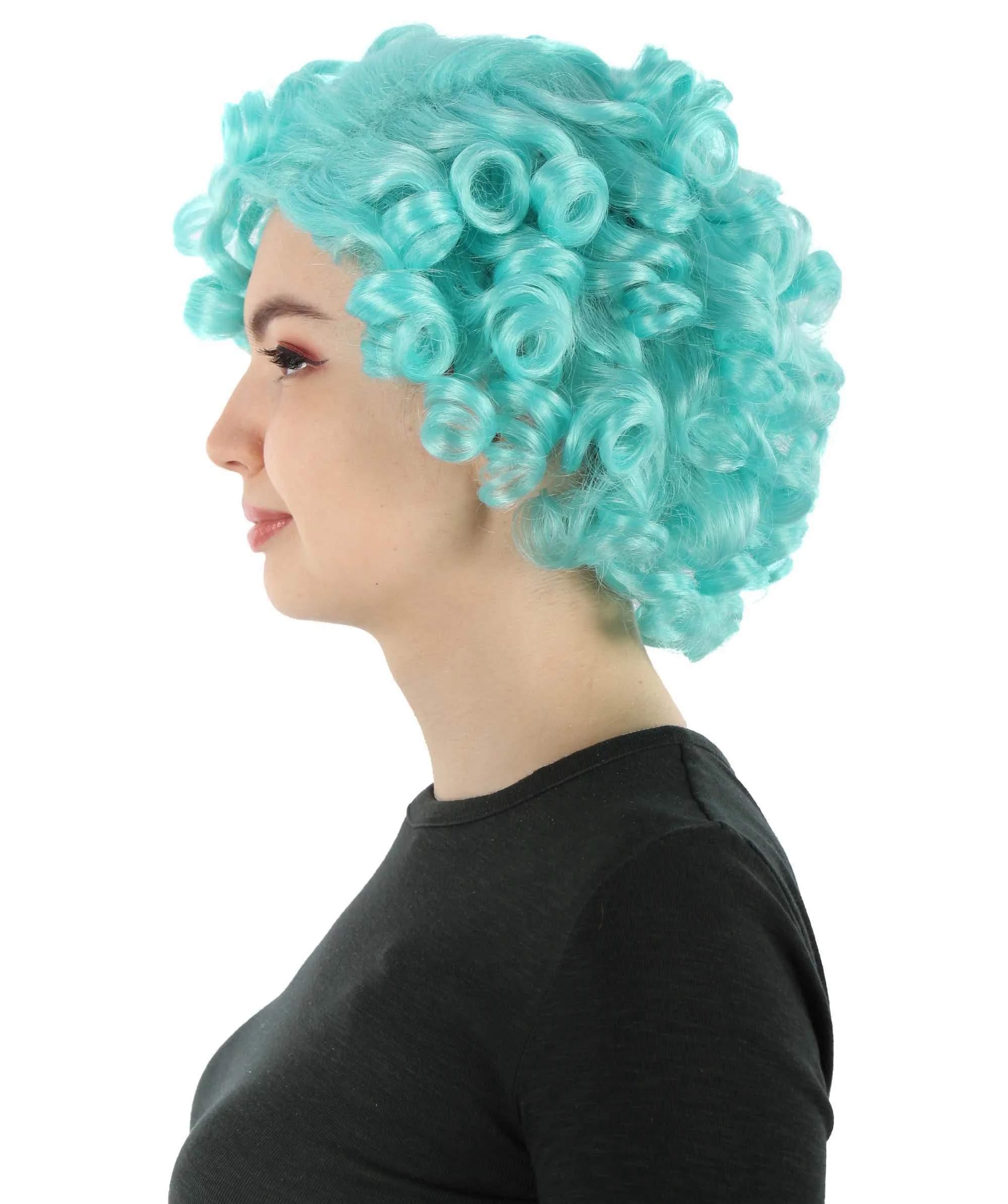 Doll Curly Womens Wig Collection | Character Cosplay Halloween Wig | Premium Breathable Capless Cap | HPO