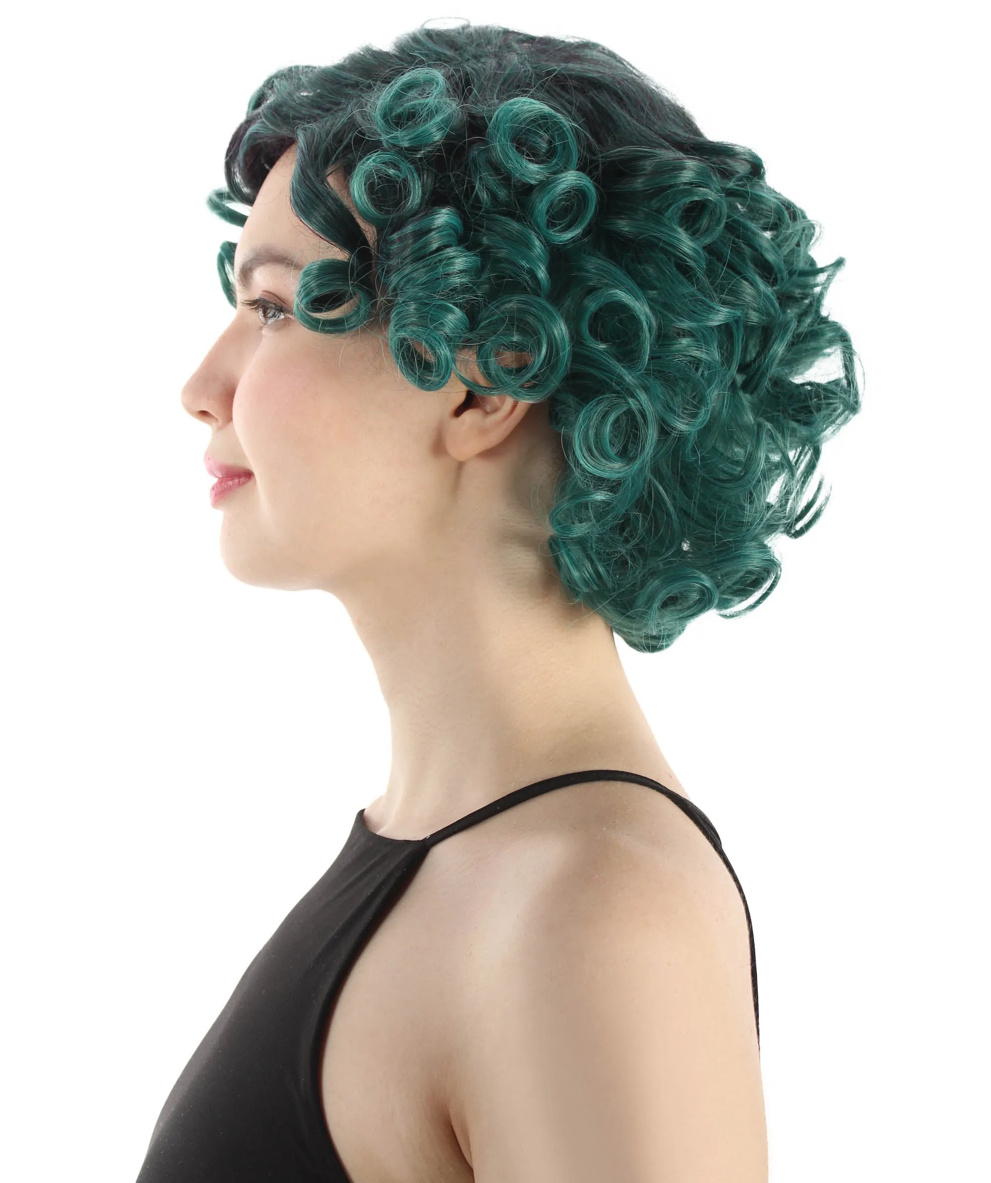 Doll Curly Womens Wig Collection | Character Cosplay Halloween Wig | Premium Breathable Capless Cap | HPO