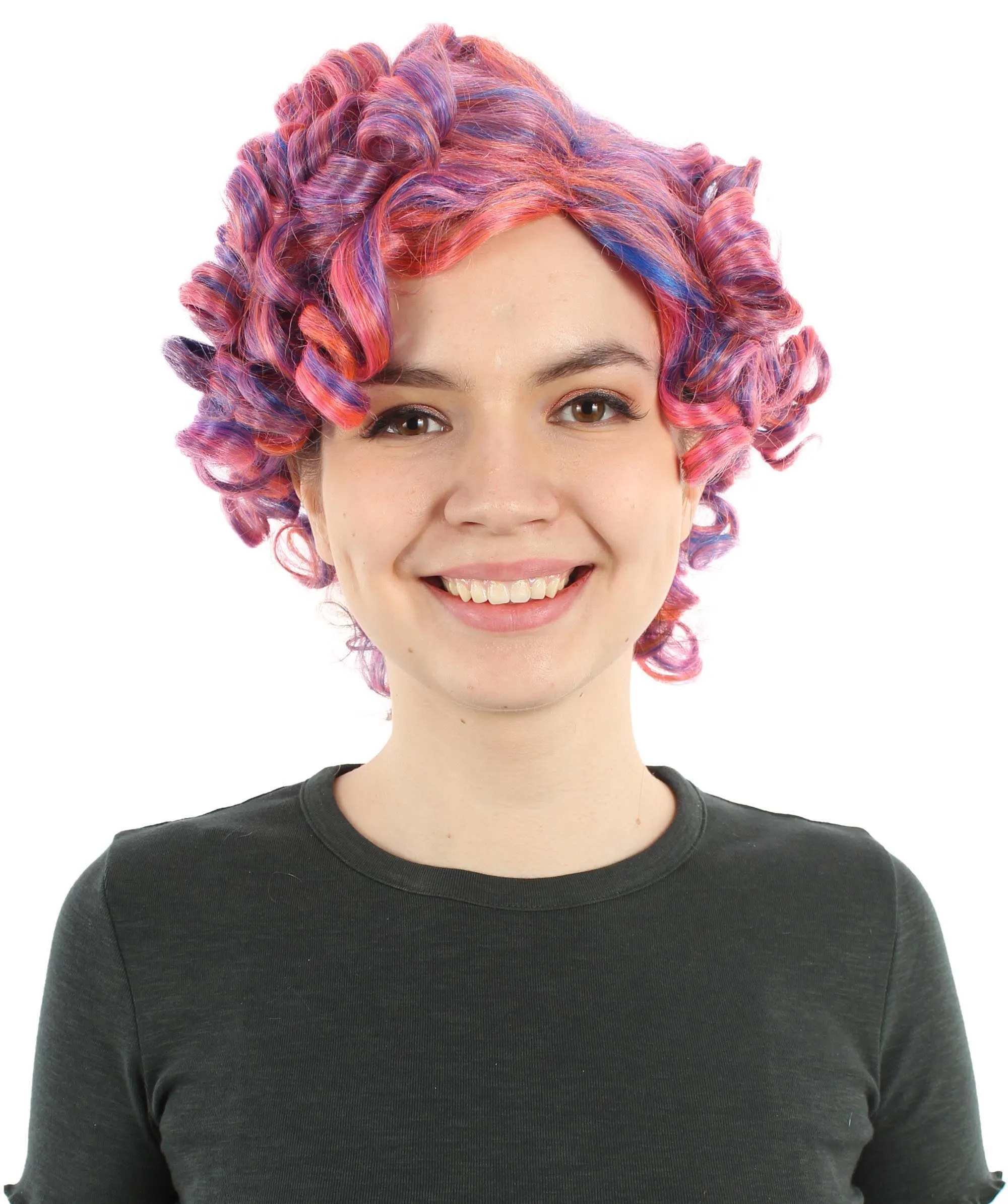 Doll Curly Womens Wig Collection | Character Cosplay Halloween Wig | Premium Breathable Capless Cap | HPO