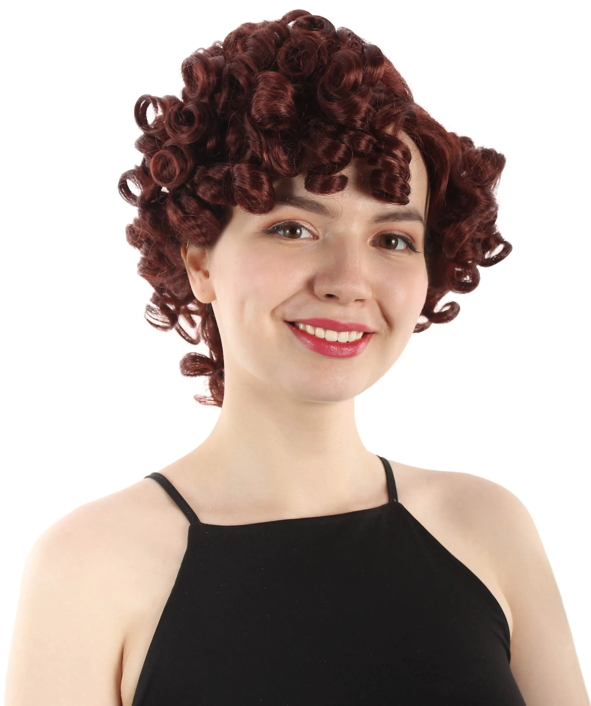 Doll Curly Womens Wig Collection | Character Cosplay Halloween Wig | Premium Breathable Capless Cap | HPO