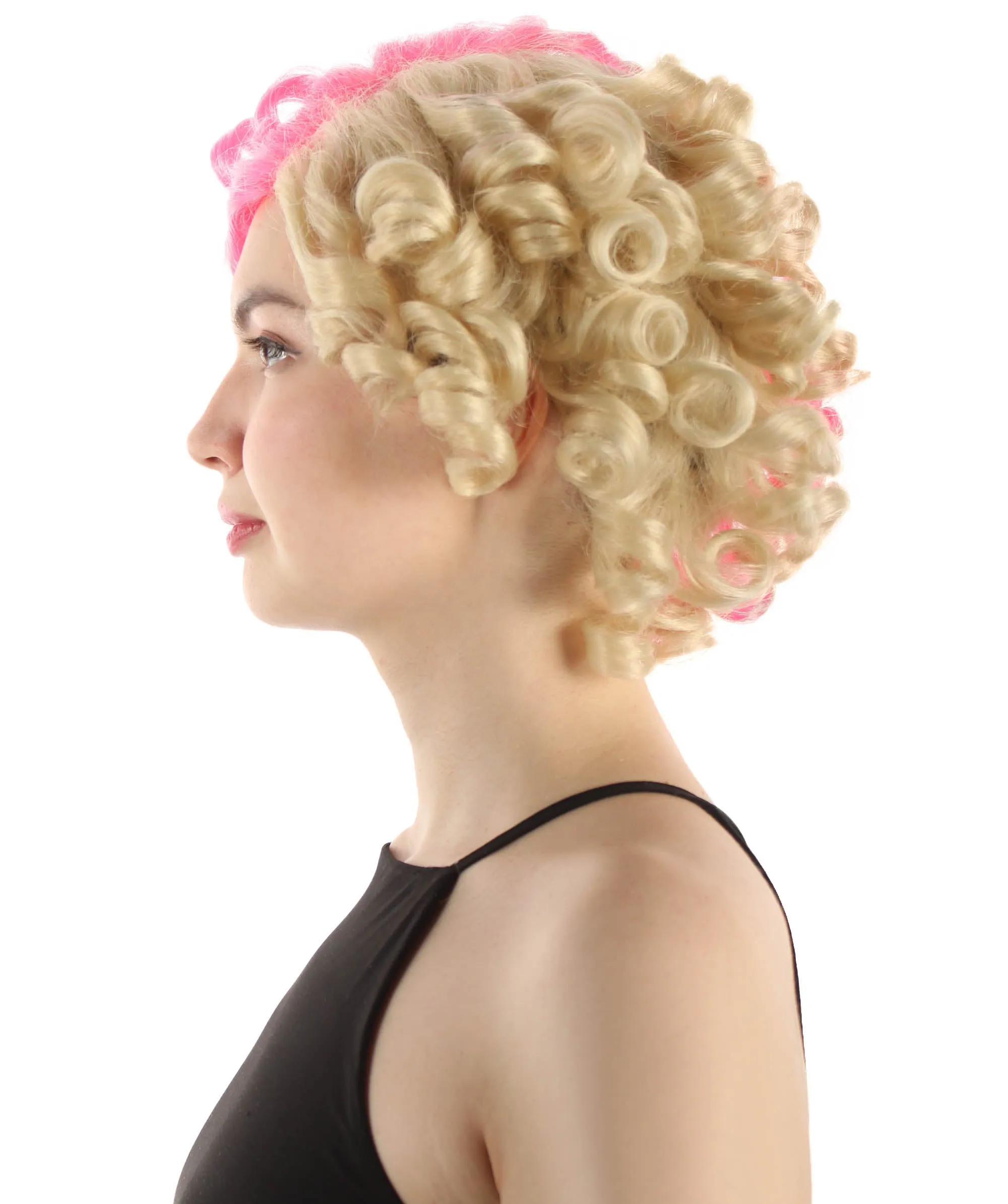 Doll Curly Womens Wig Collection | Character Cosplay Halloween Wig | Premium Breathable Capless Cap | HPO