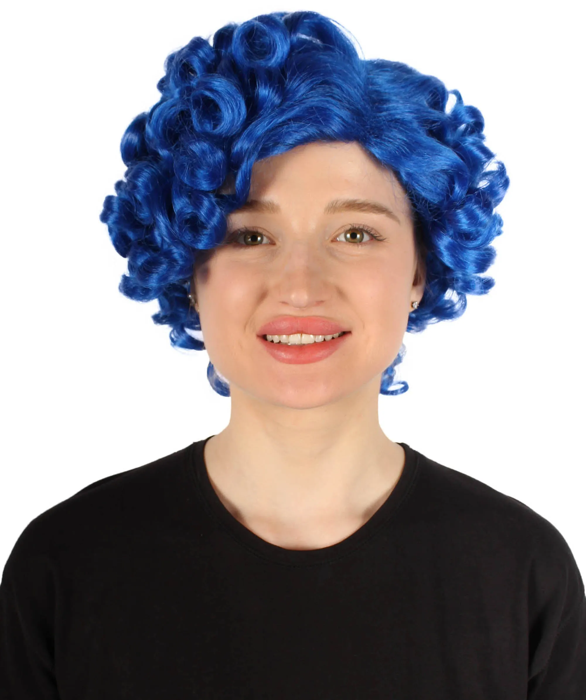 Doll Curly Womens Wig Collection | Character Cosplay Halloween Wig | Premium Breathable Capless Cap | HPO