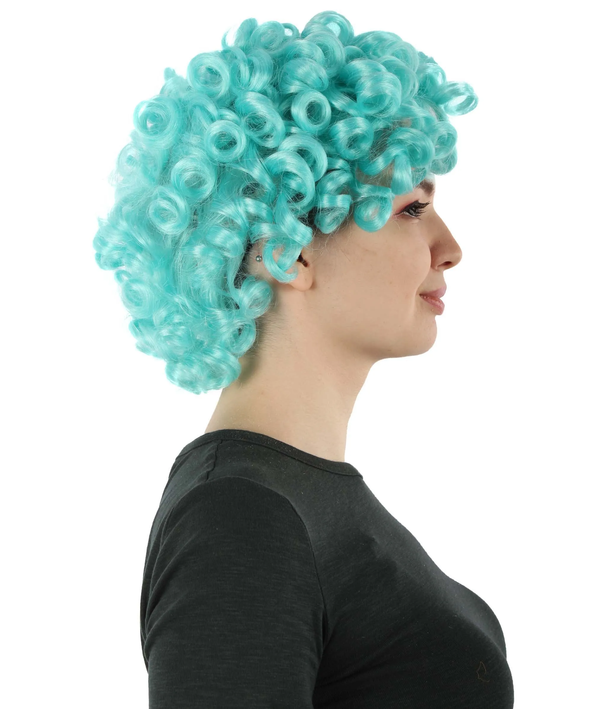 Doll Curly Womens Wig Collection | Character Cosplay Halloween Wig | Premium Breathable Capless Cap | HPO