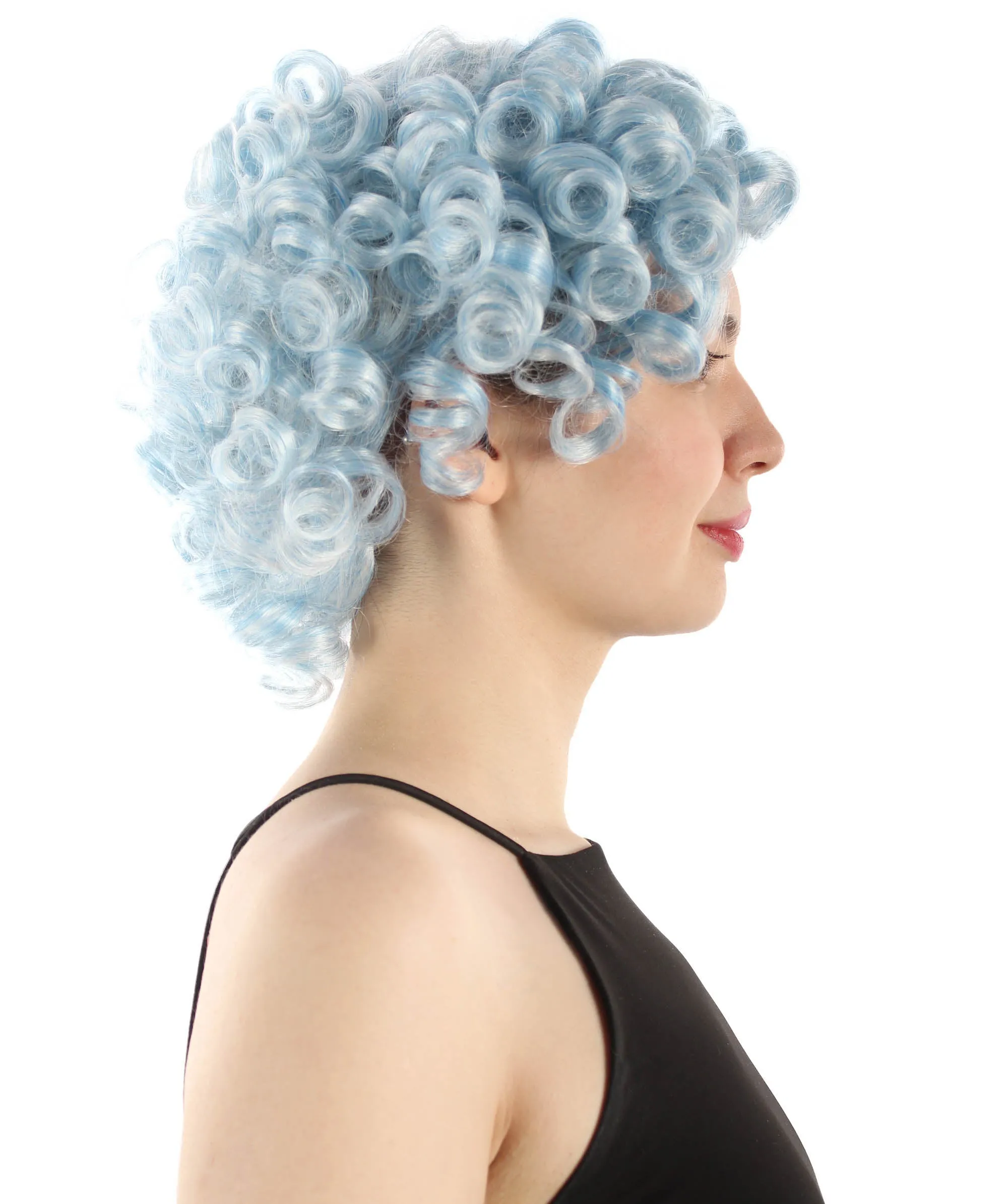 Doll Curly Womens Wig Collection | Character Cosplay Halloween Wig | Premium Breathable Capless Cap | HPO