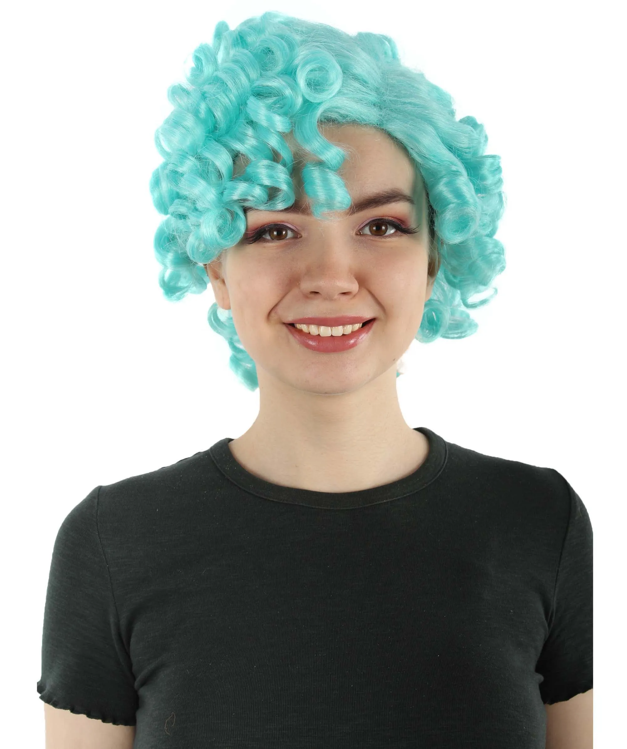 Doll Curly Womens Wig Collection | Character Cosplay Halloween Wig | Premium Breathable Capless Cap | HPO
