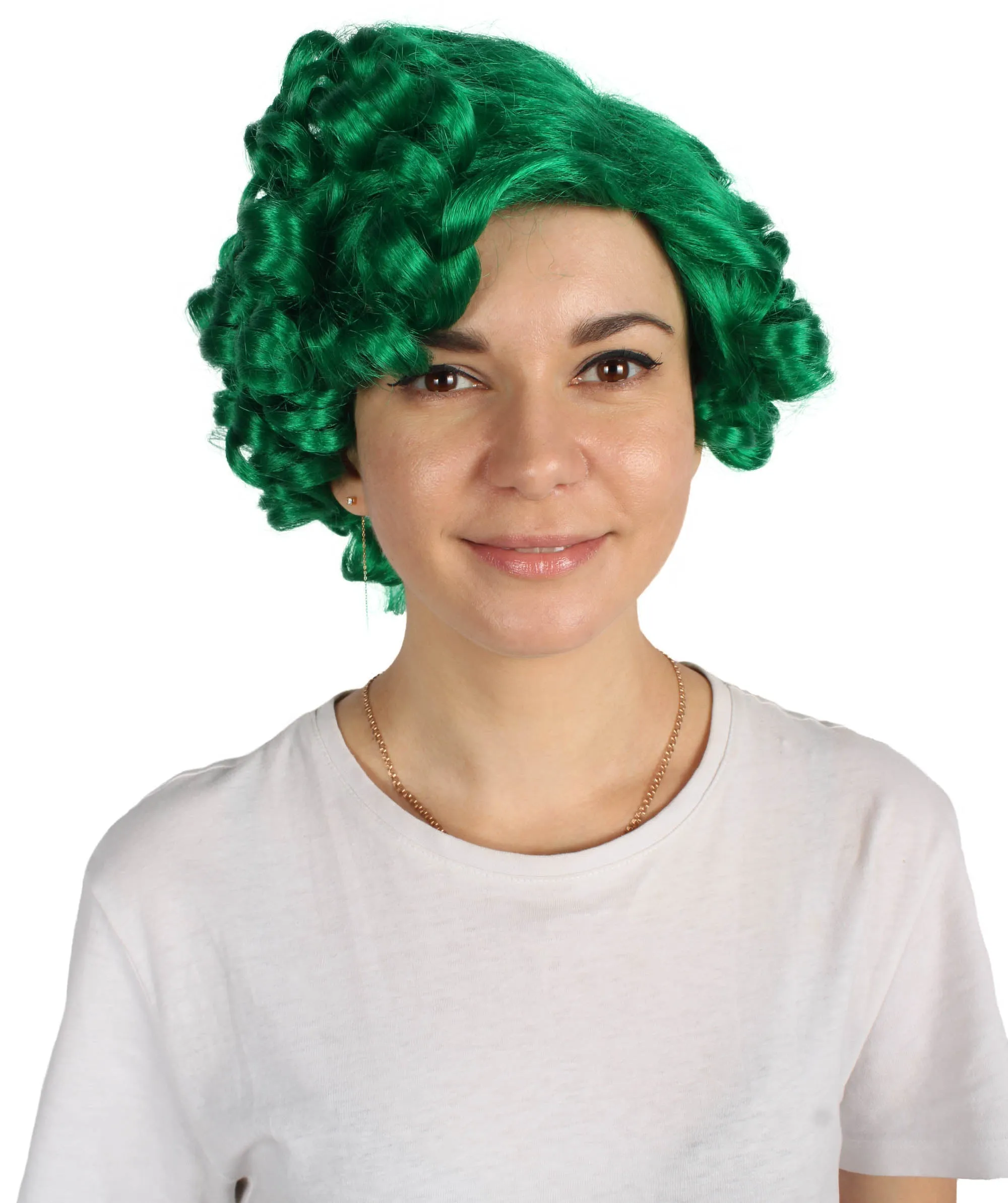 Doll Curly Womens Wig Collection | Character Cosplay Halloween Wig | Premium Breathable Capless Cap | HPO