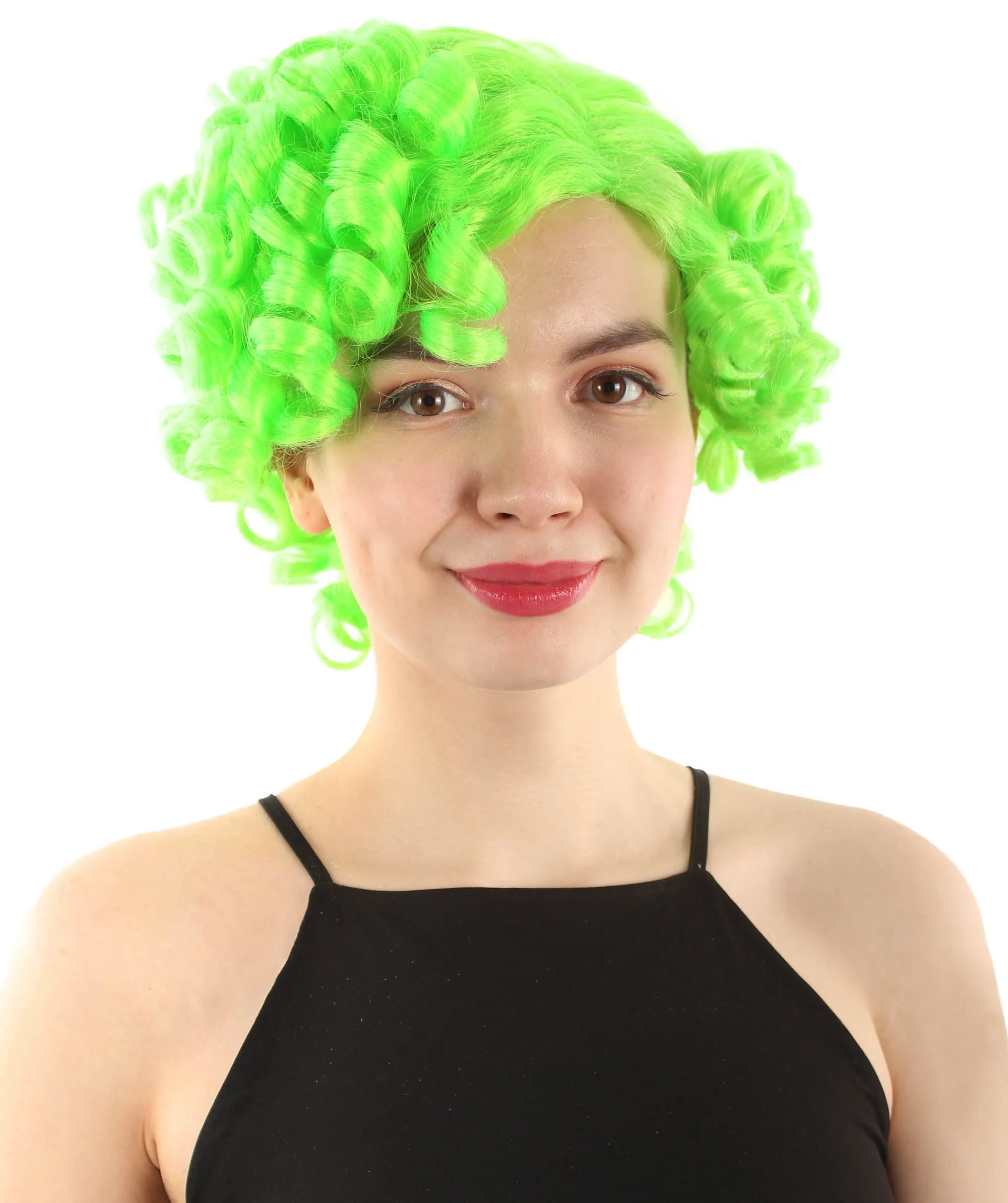 Doll Curly Womens Wig Collection | Character Cosplay Halloween Wig | Premium Breathable Capless Cap | HPO