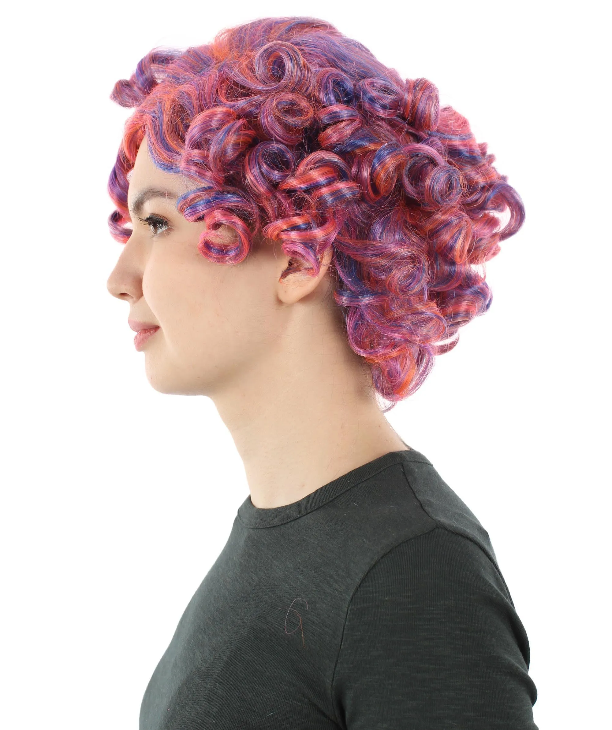 Doll Curly Womens Wig Collection | Character Cosplay Halloween Wig | Premium Breathable Capless Cap | HPO