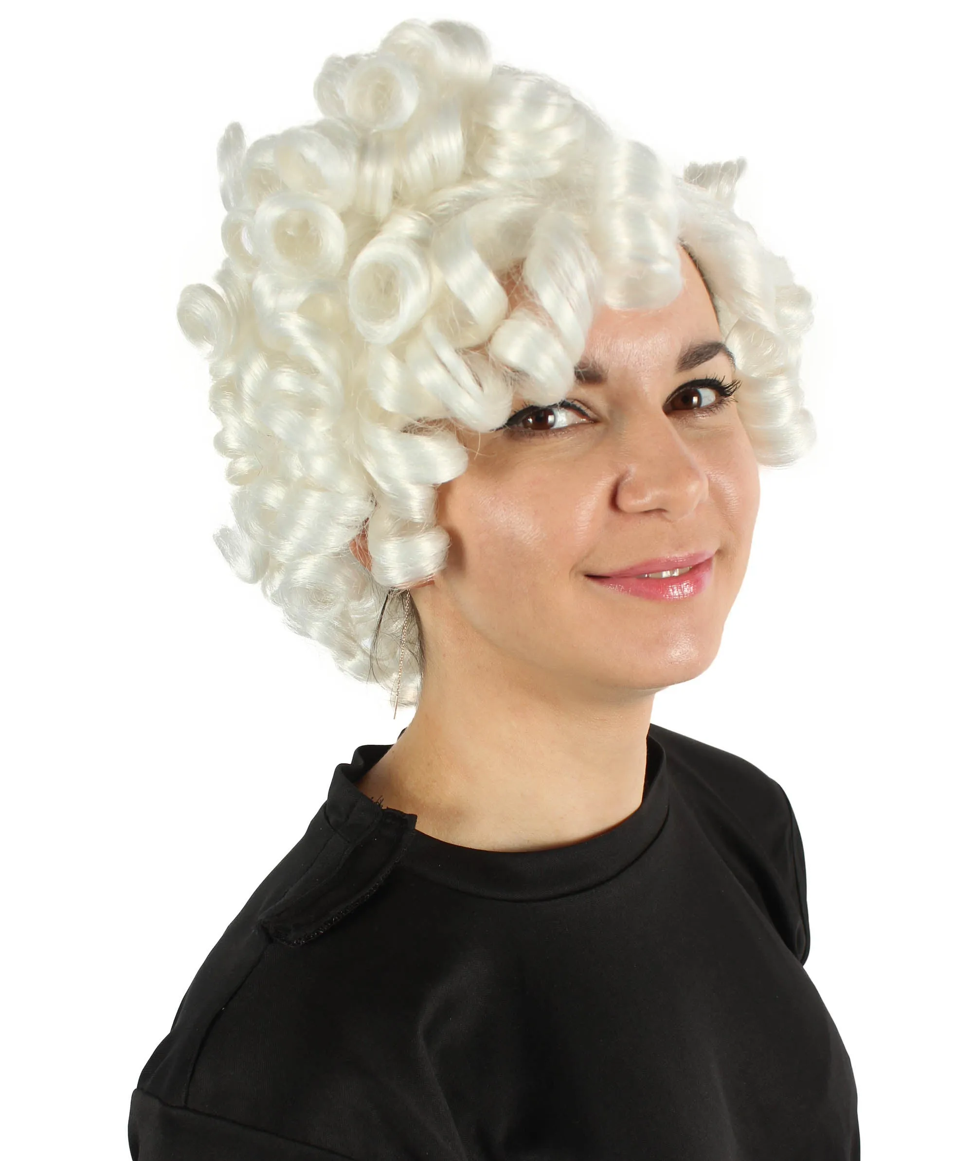 Doll Curly Womens Wig Collection | Character Cosplay Halloween Wig | Premium Breathable Capless Cap | HPO