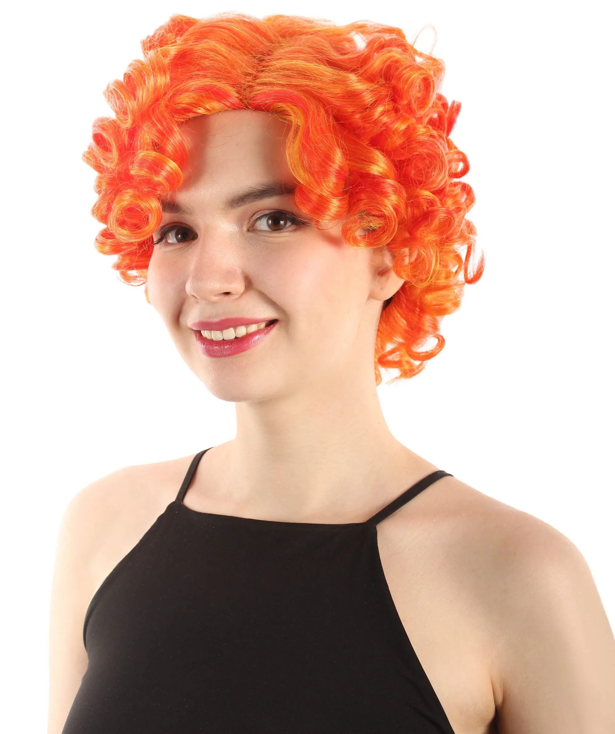 Doll Curly Womens Wig Collection | Character Cosplay Halloween Wig | Premium Breathable Capless Cap | HPO