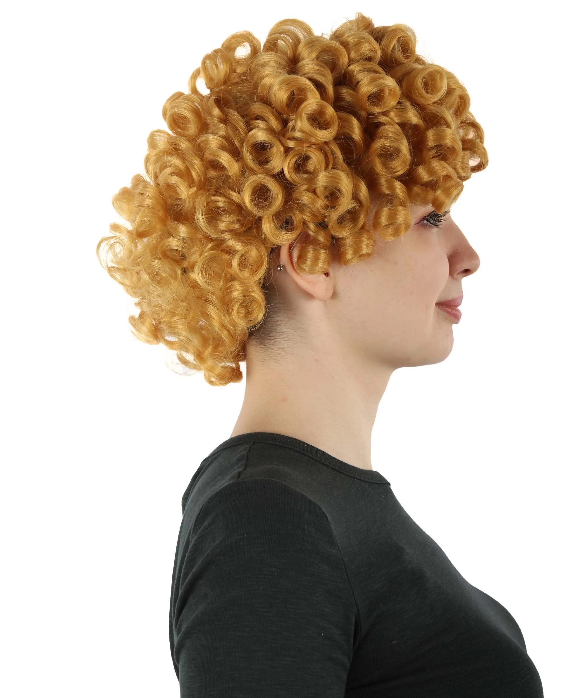 Doll Curly Womens Wig Collection | Character Cosplay Halloween Wig | Premium Breathable Capless Cap | HPO