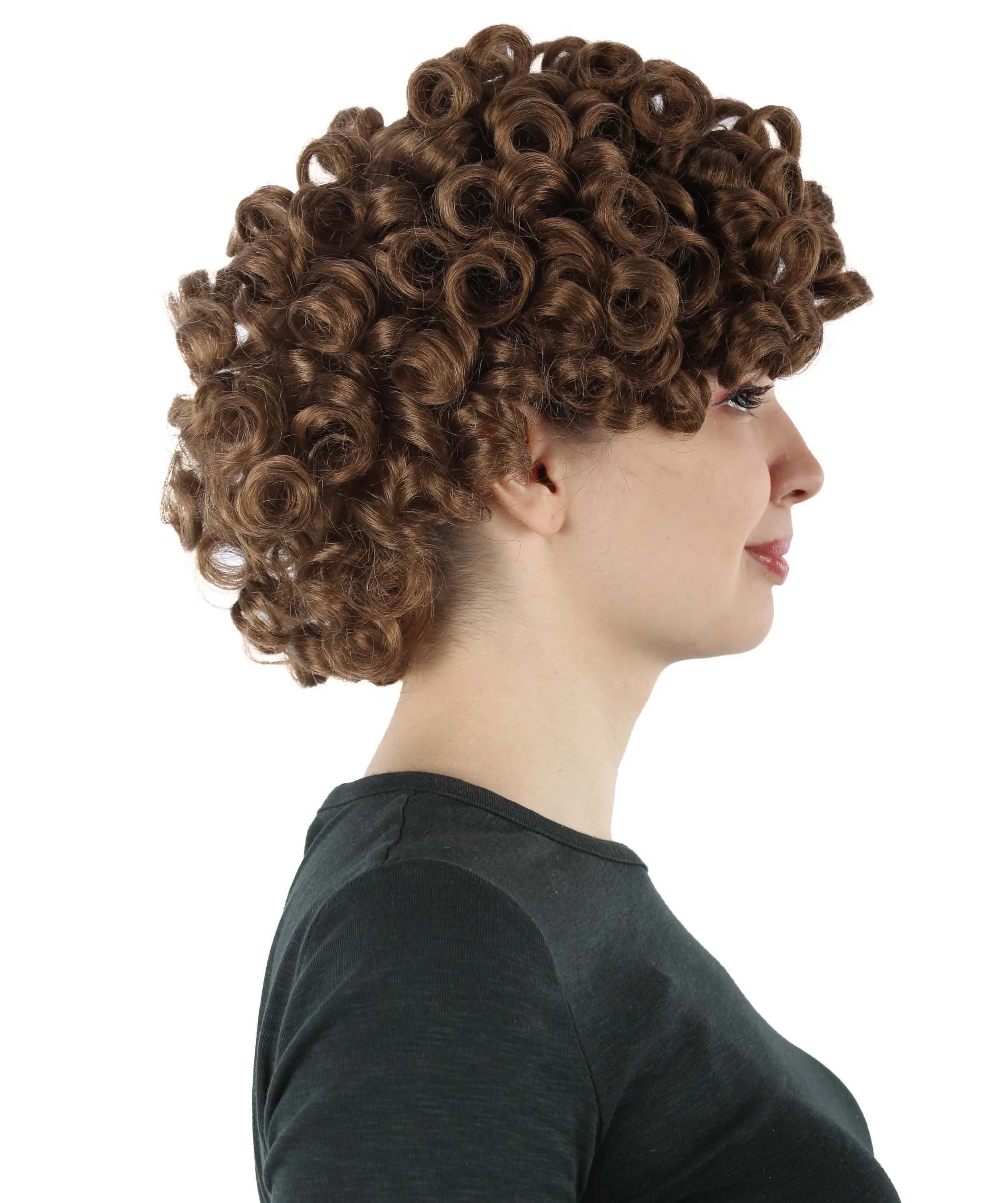 Doll Curly Womens Wig Collection | Character Cosplay Halloween Wig | Premium Breathable Capless Cap | HPO
