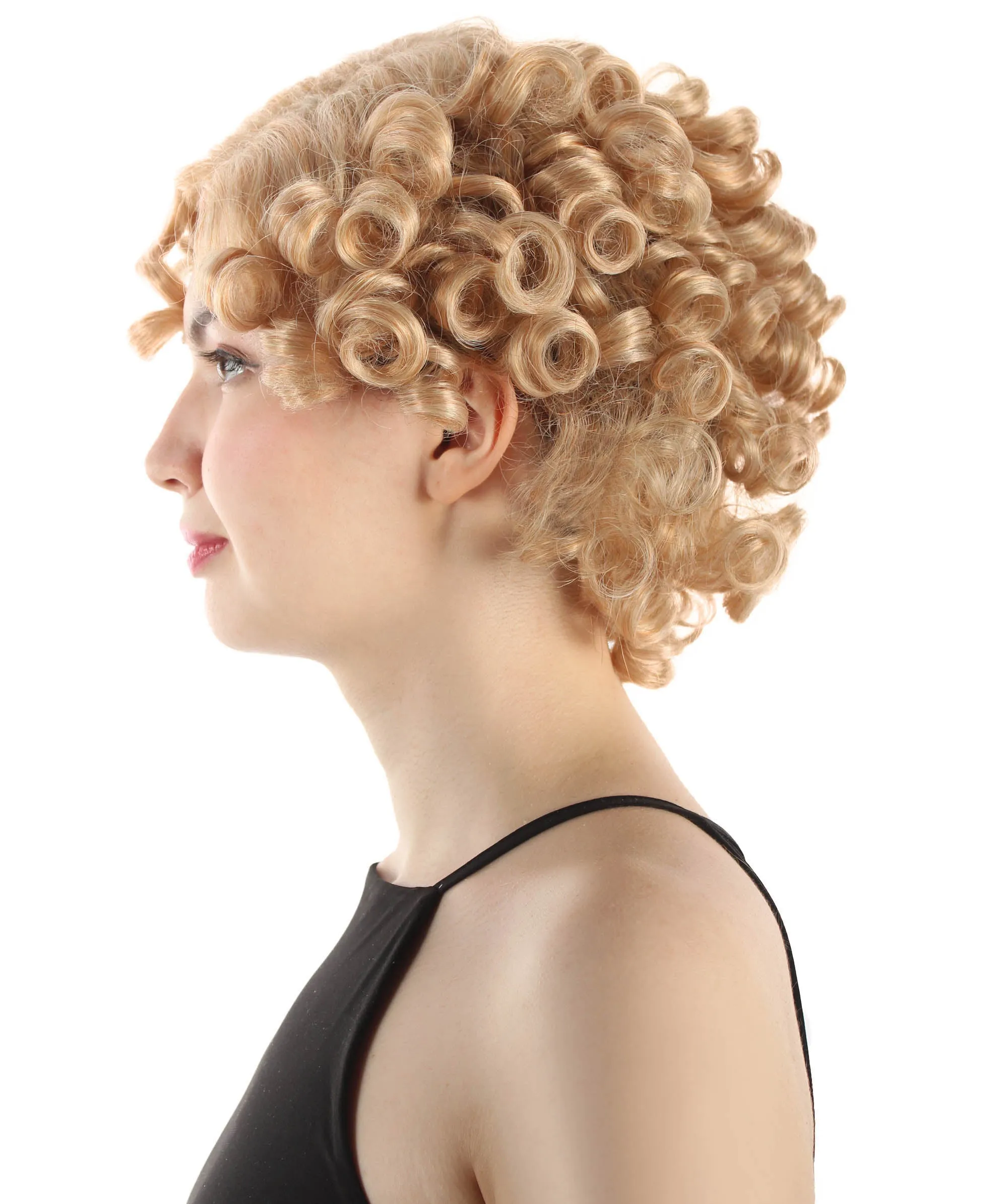 Doll Curly Womens Wig Collection | Character Cosplay Halloween Wig | Premium Breathable Capless Cap | HPO